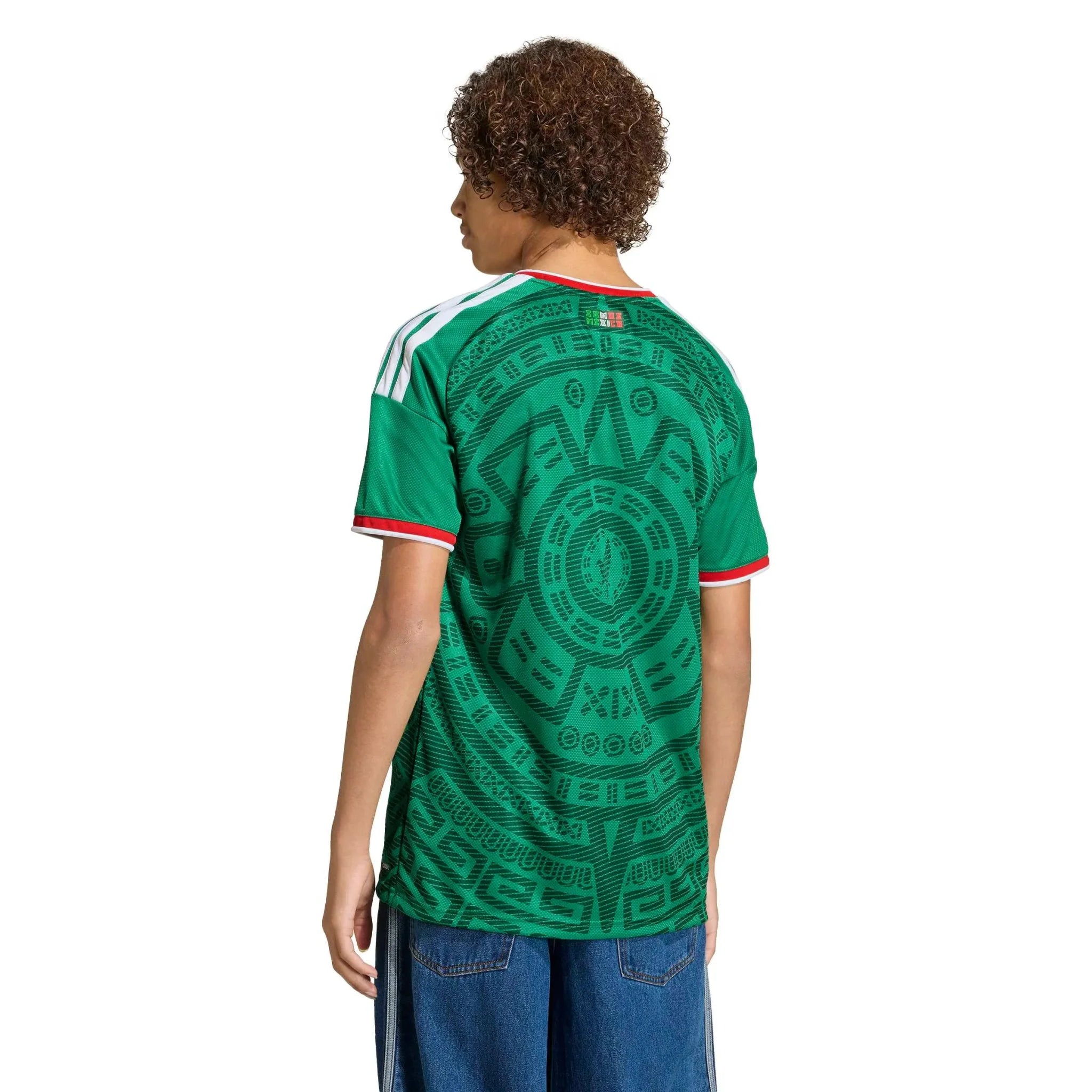 adidas 2026 Mexico Youth Stadium Home Soccer Jersey 4