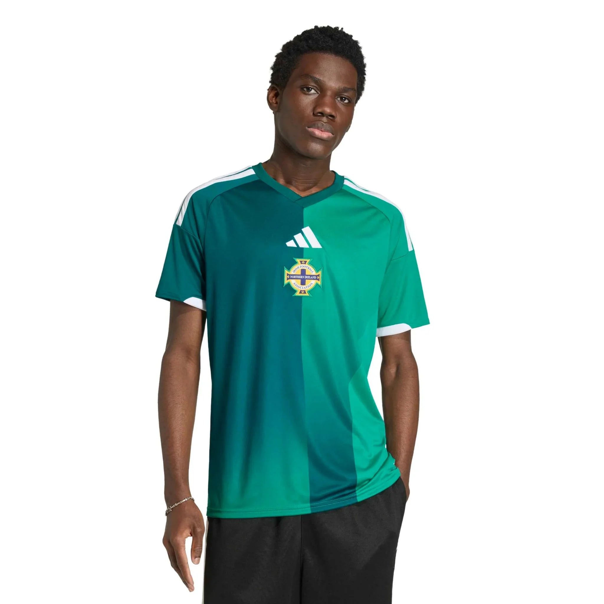 adidas 2026 Northern Ireland Men's Stadium Home Soccer Jersey 3