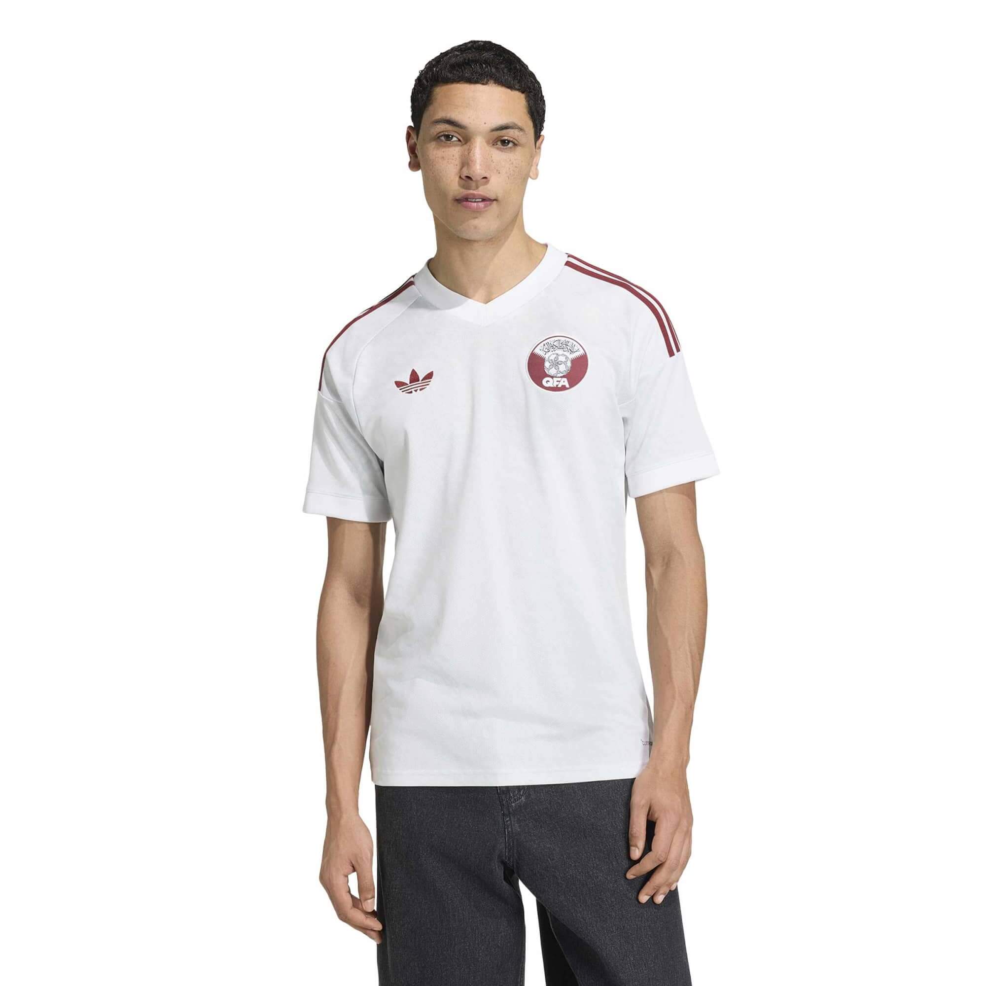 adidas 2026 Qatar Men's Stadium Away Soccer Jersey 3