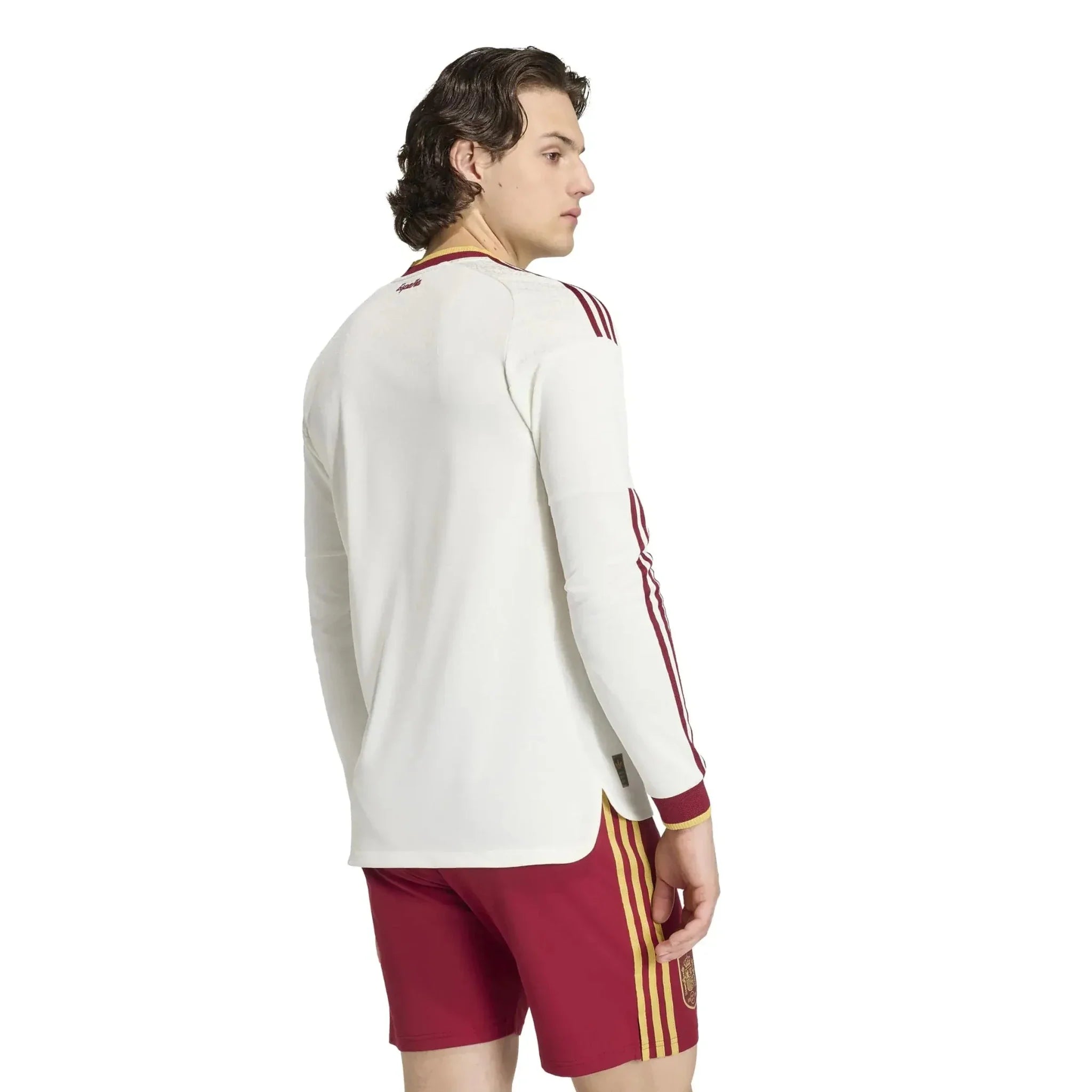 adidas 2026 Spain Men's Authentic Away Long-Sleeve Soccer Jersey 4