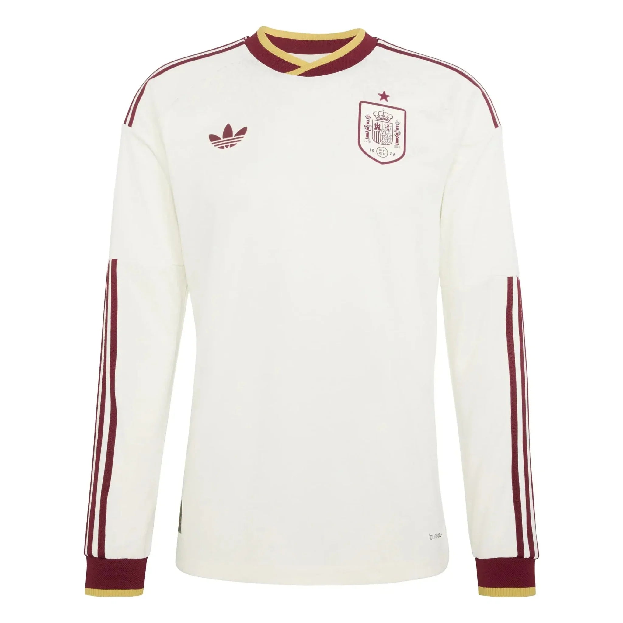 adidas 2026 Spain Men's Authentic Away Long-Sleeve Soccer Jersey 1