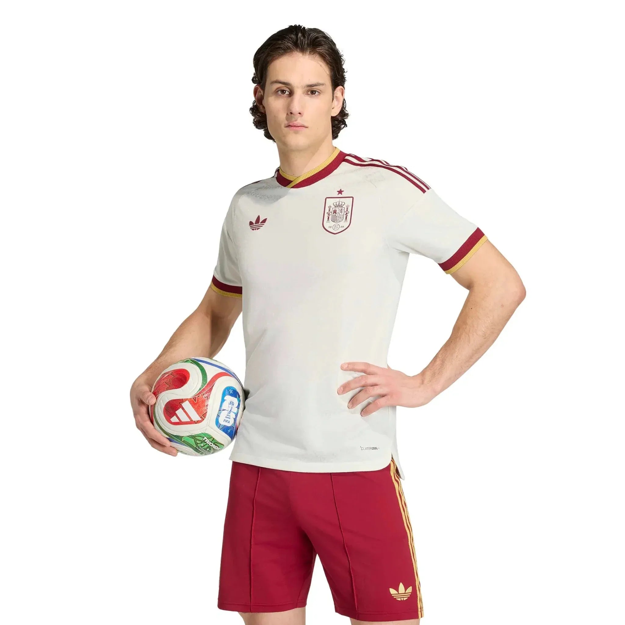 adidas 2026 Spain Men's Authentic Away Soccer Jersey 3