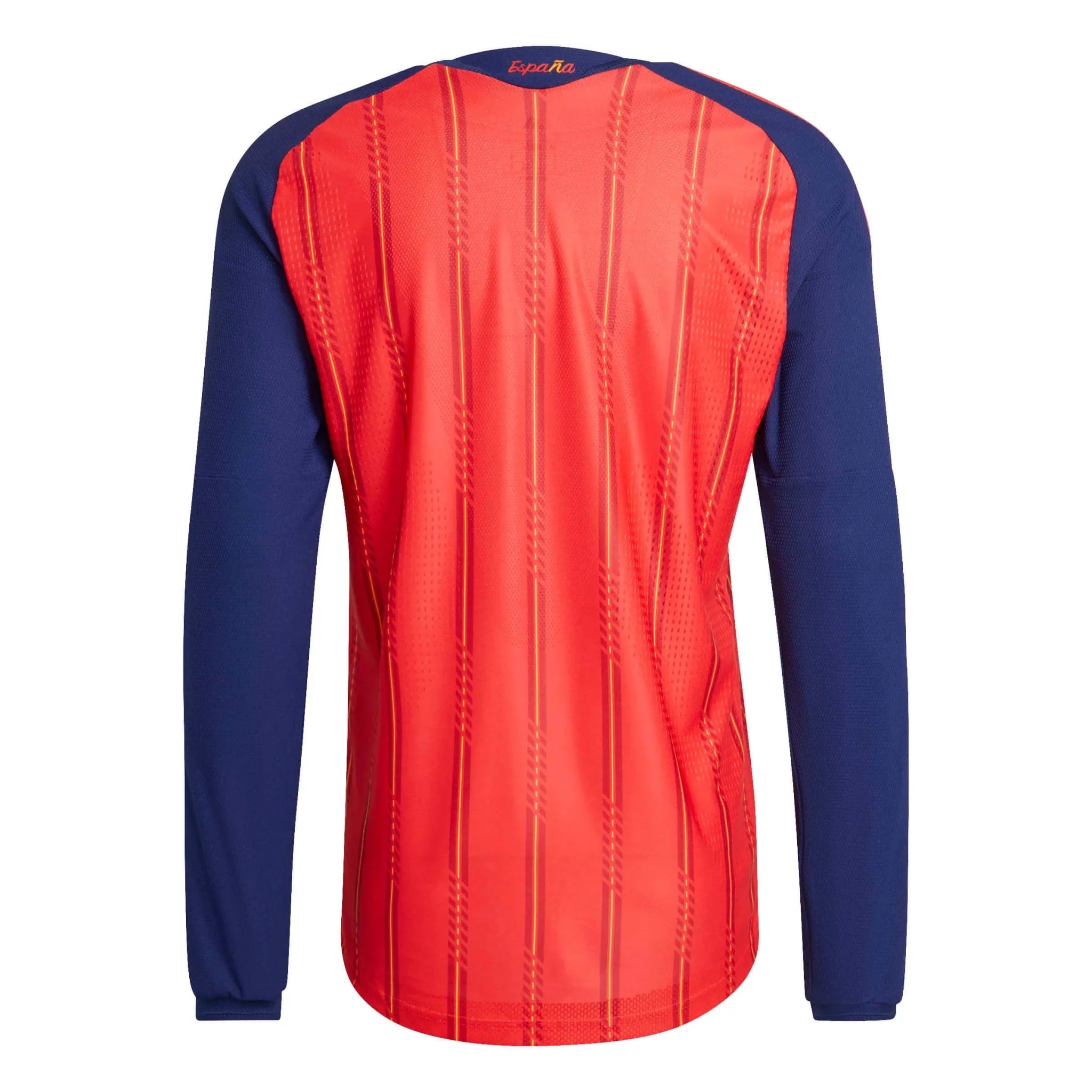 adidas 2026 Spain Men's Authentic Home Long-Sleeve Soccer Jersey 2