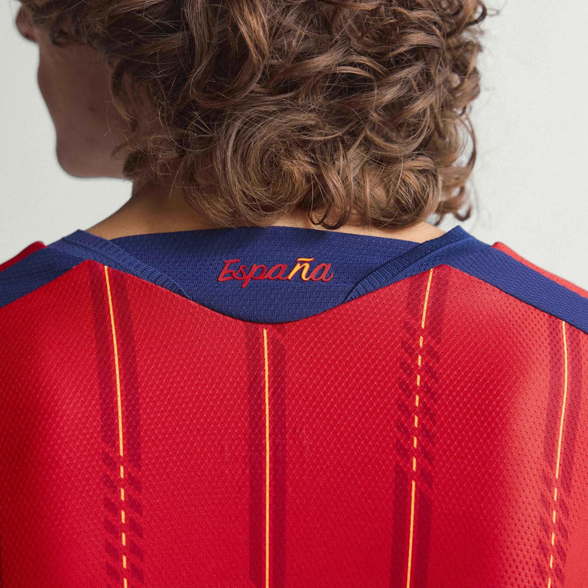 adidas 2026 Spain Men's Authentic Home Long-Sleeve Soccer Jersey 9