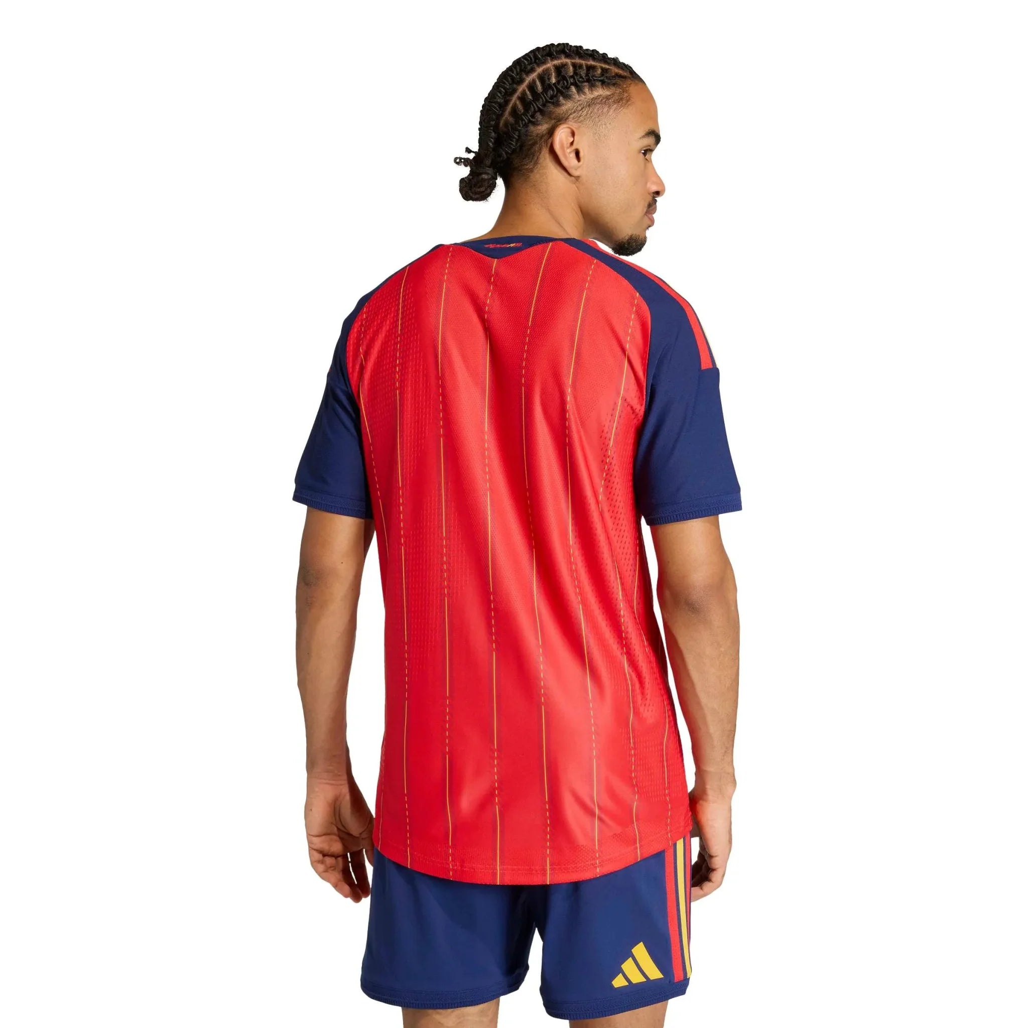 adidas 2026 Spain Men's Authentic Home Soccer Jersey 4