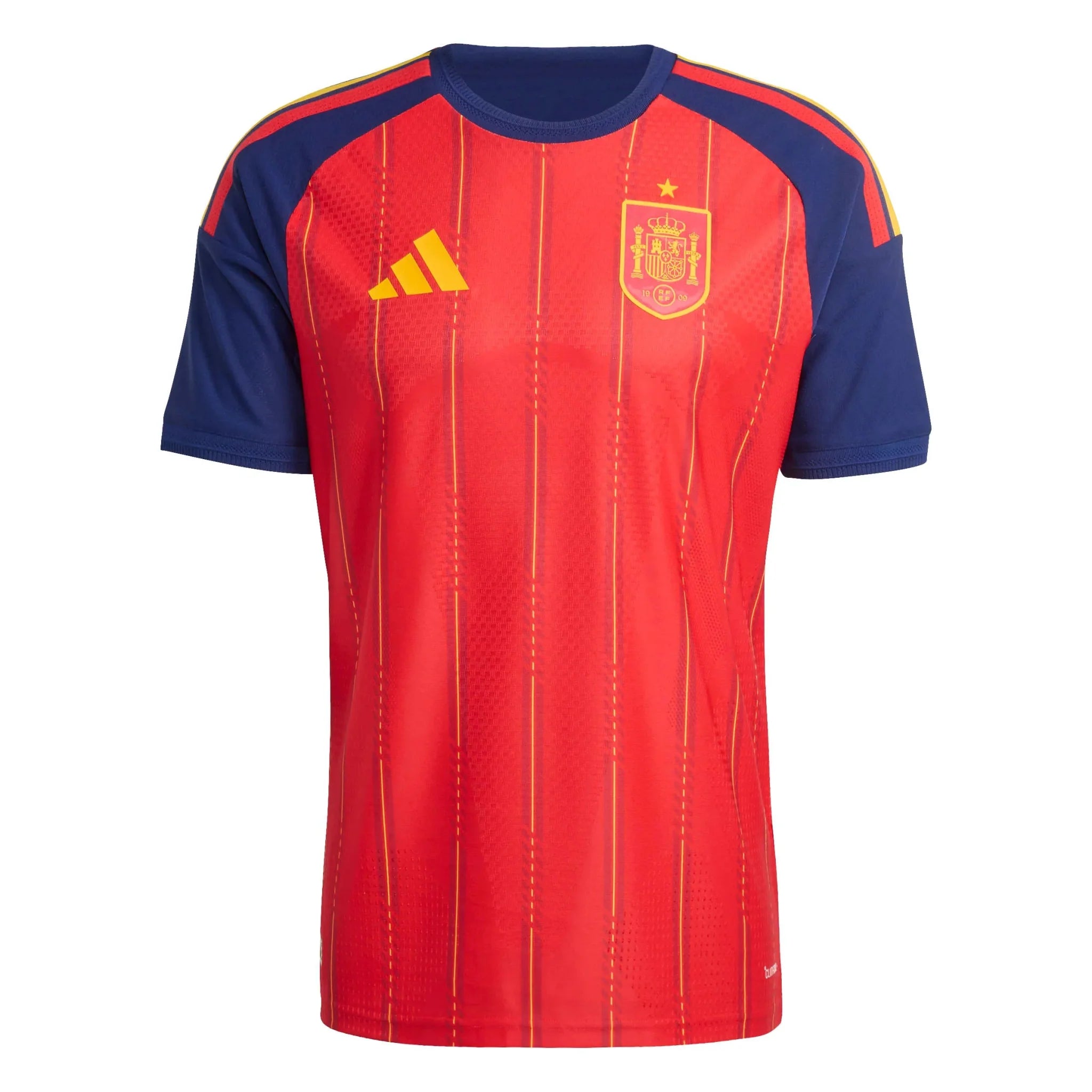 adidas 2026 Spain Men's Authentic Home Soccer Jersey 1