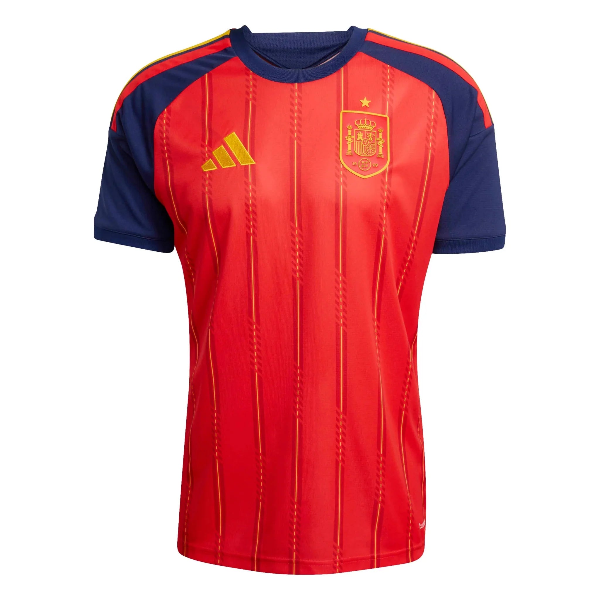 adidas 2026 Spain Men's Stadium Home Soccer Jersey 1