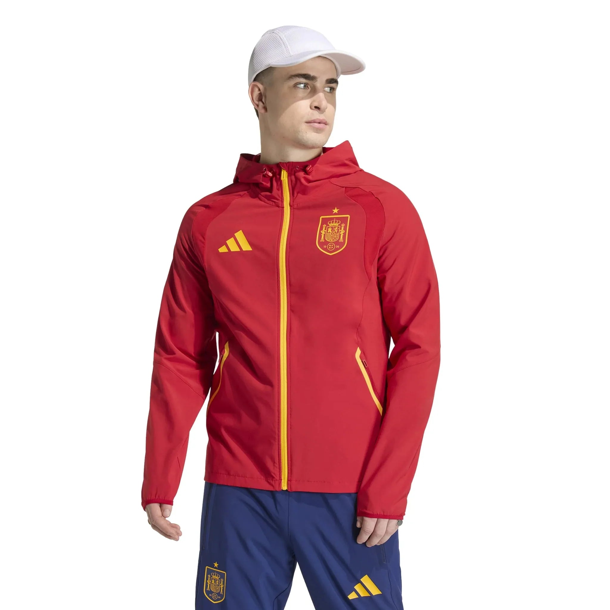 adidas 2026 Spain Men's Tiro Travel Full Zip Windbreaker 2