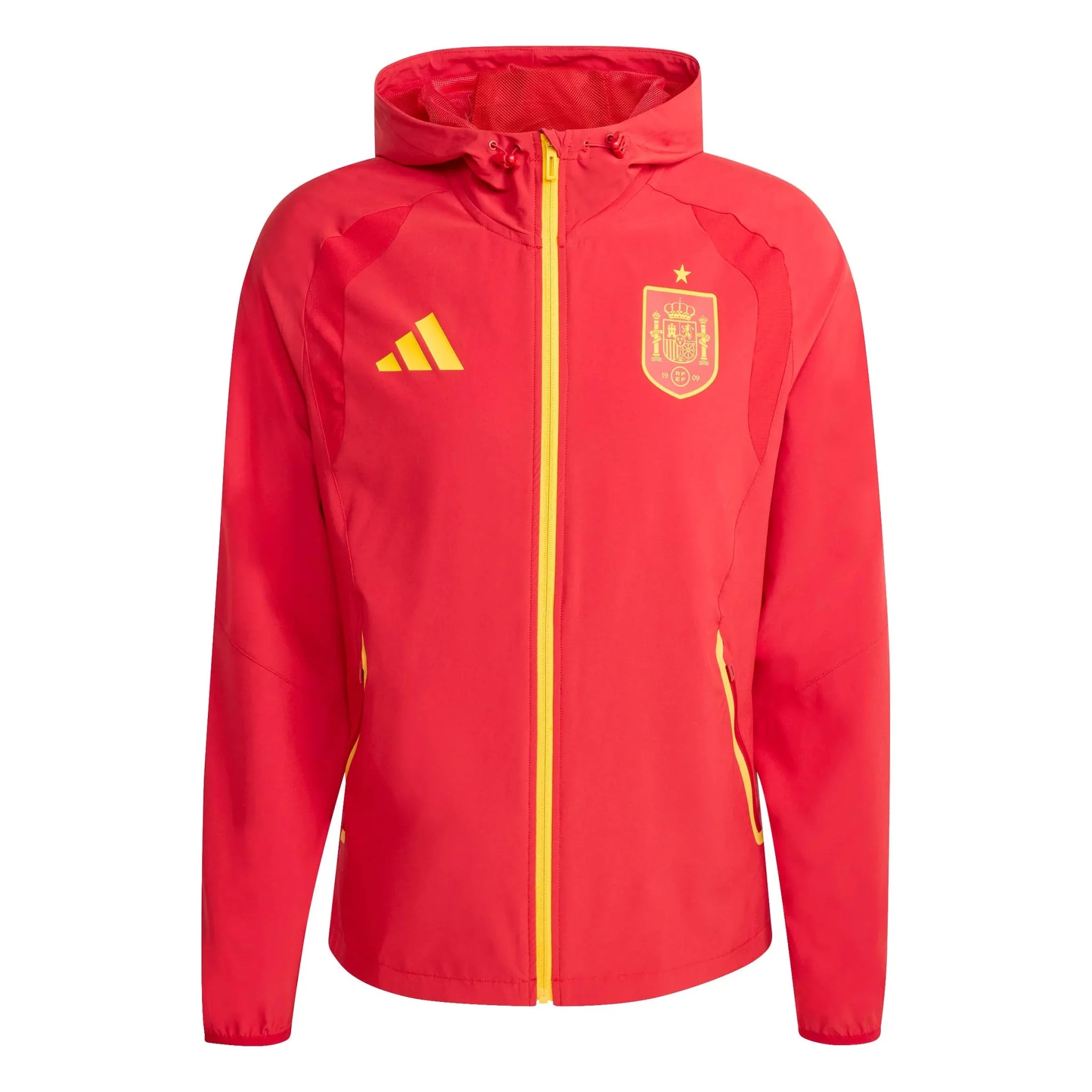 adidas 2026 Spain Men's Tiro Travel Full Zip Windbreaker 1