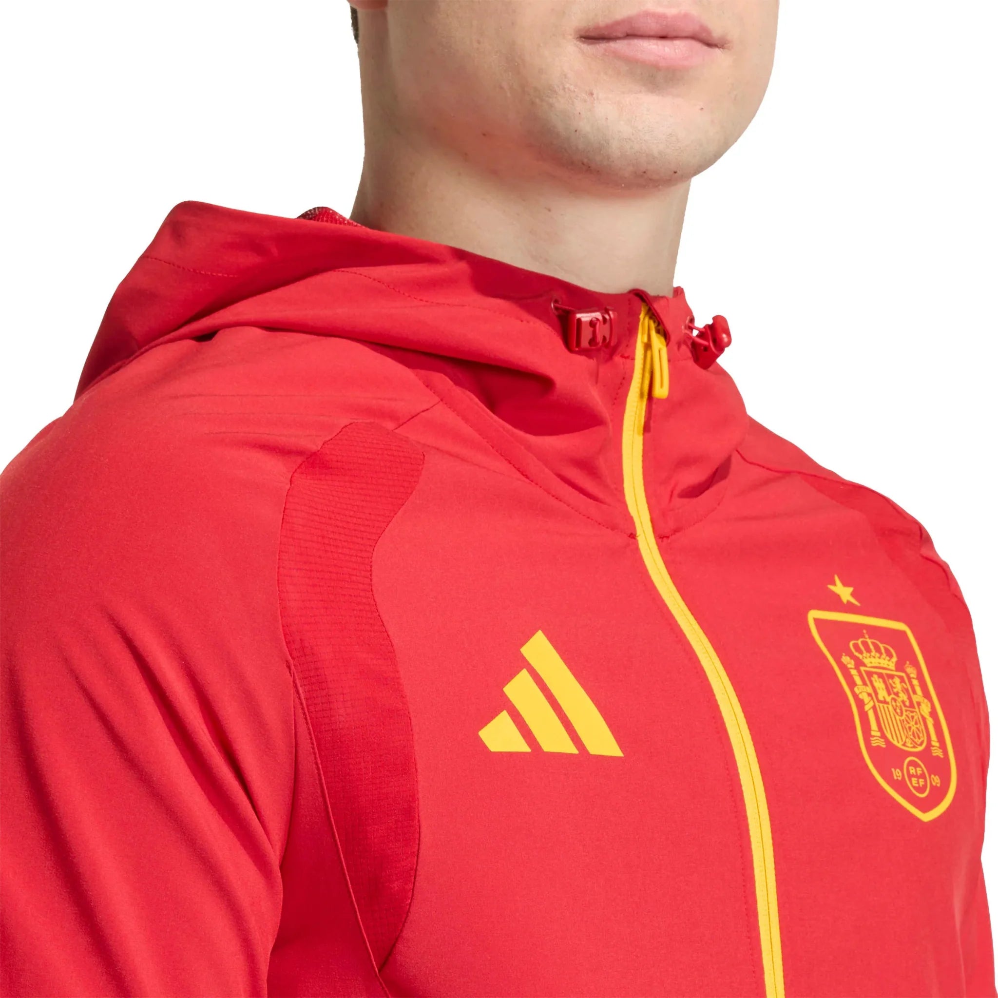 adidas 2026 Spain Men's Tiro Travel Full Zip Windbreaker 5