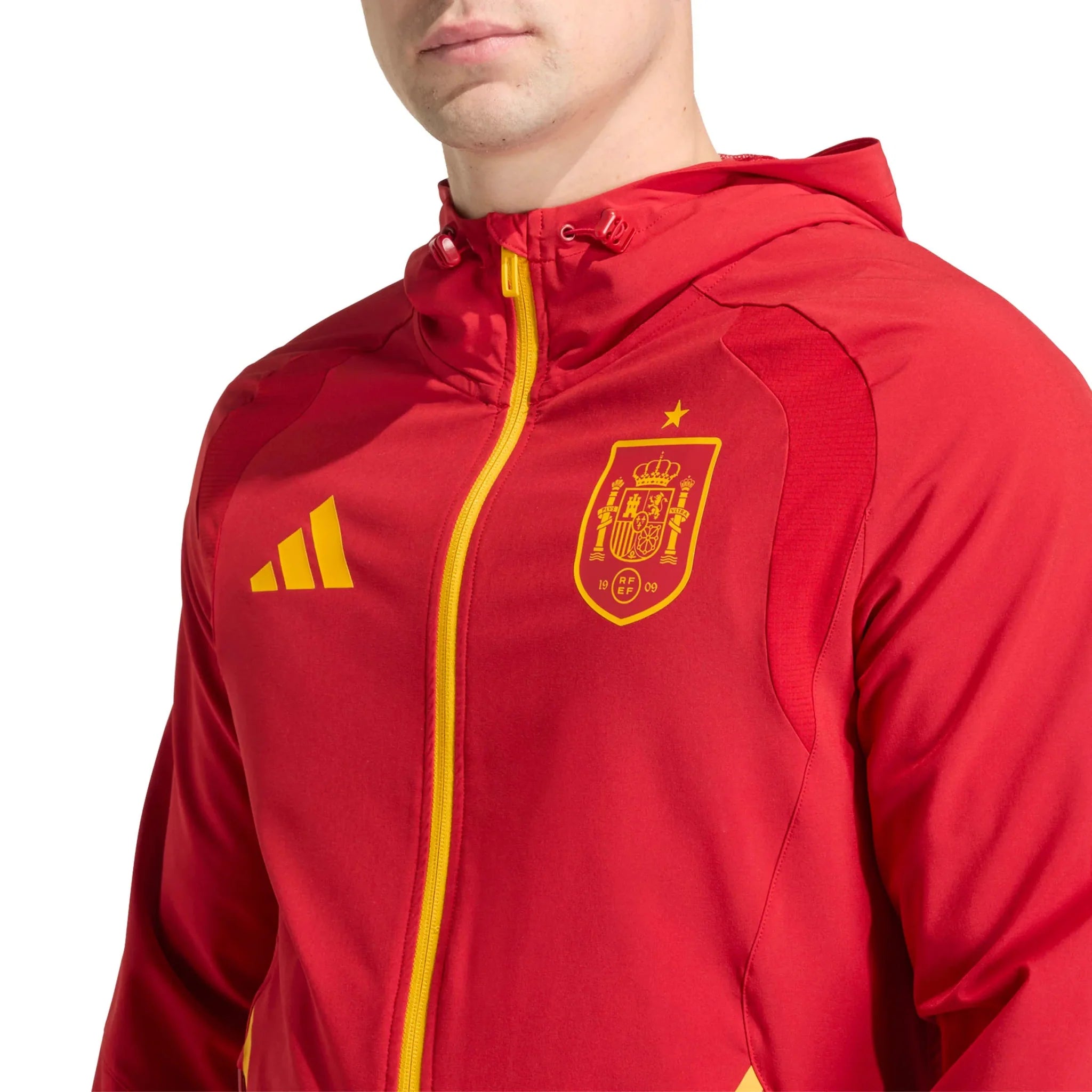 adidas 2026 Spain Men's Tiro Travel Full Zip Windbreaker 4
