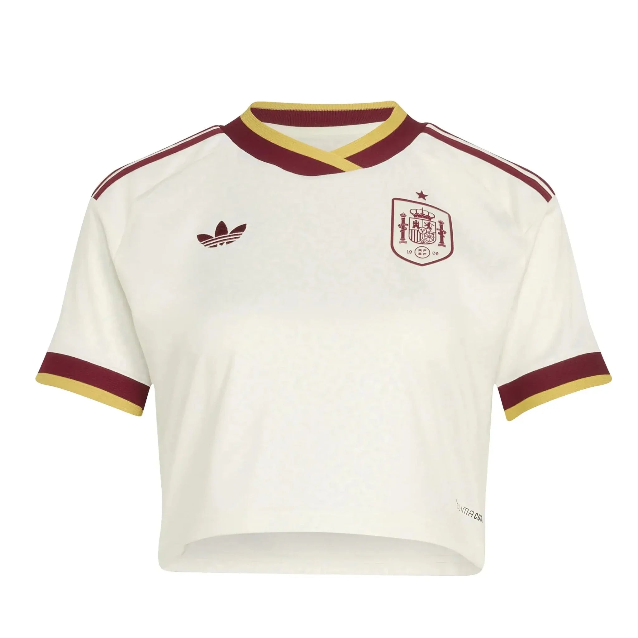 adidas 2026 Spain Women's Stadium Away Cropped Soccer Jersey 1