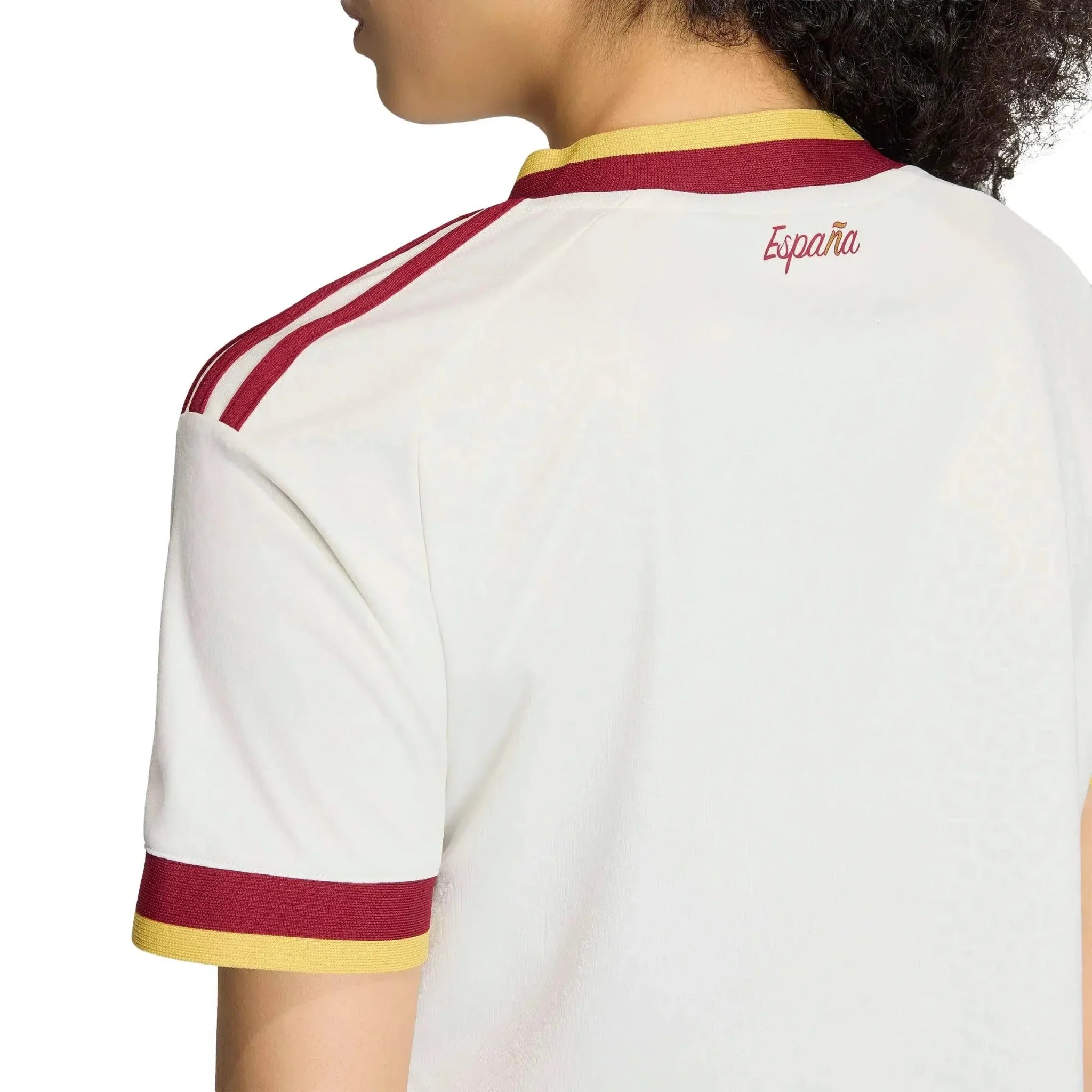 adidas 2026 Spain Women's Stadium Away Cropped Soccer Jersey 6