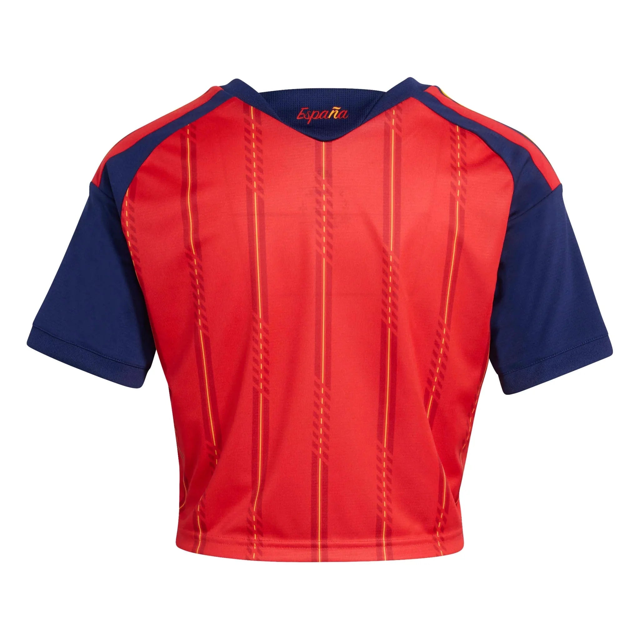 adidas 2026 Spain Women's Stadium Home Cropped Soccer Jersey 2