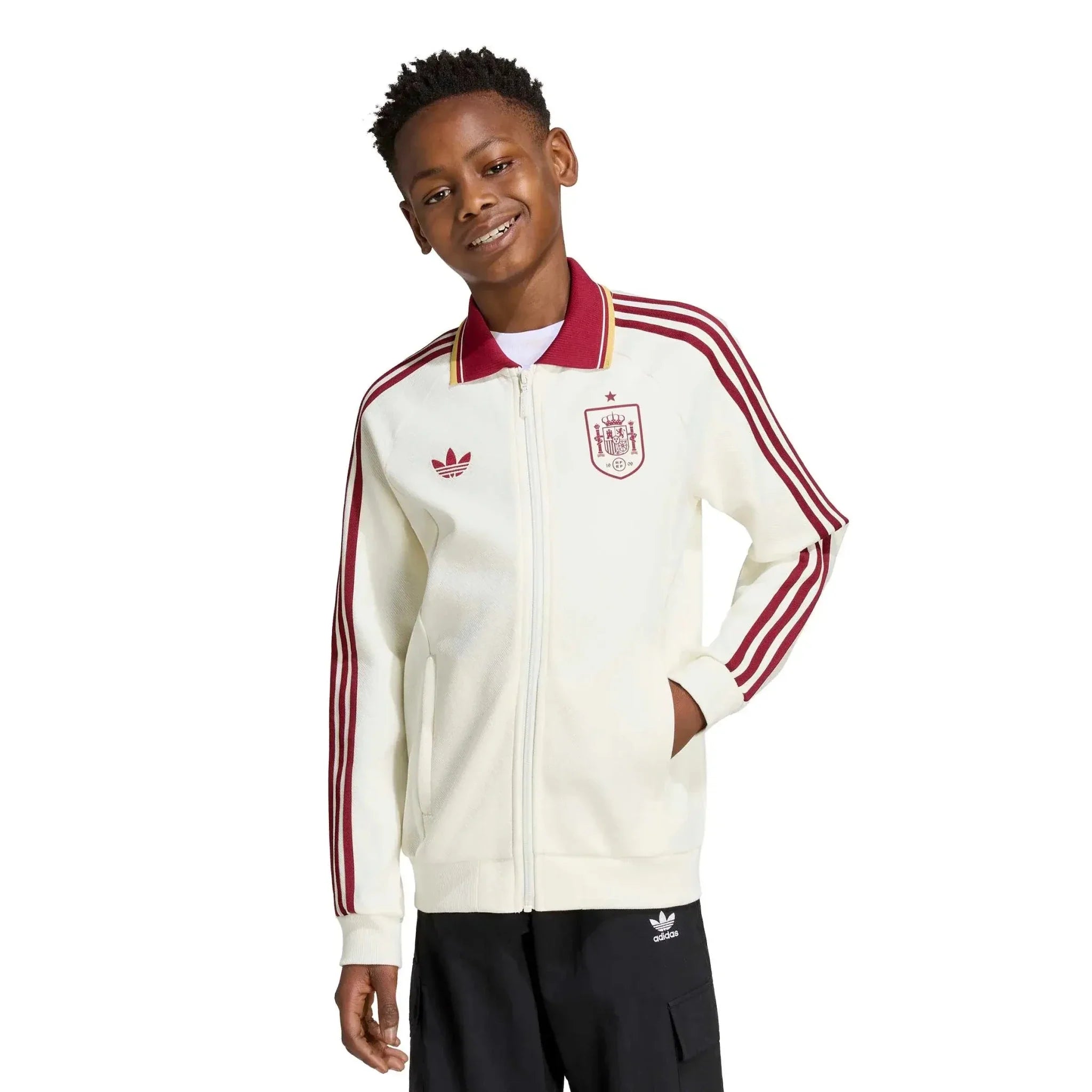 adidas 2026 Spain Youth Away Originals Anthem Jacket 4