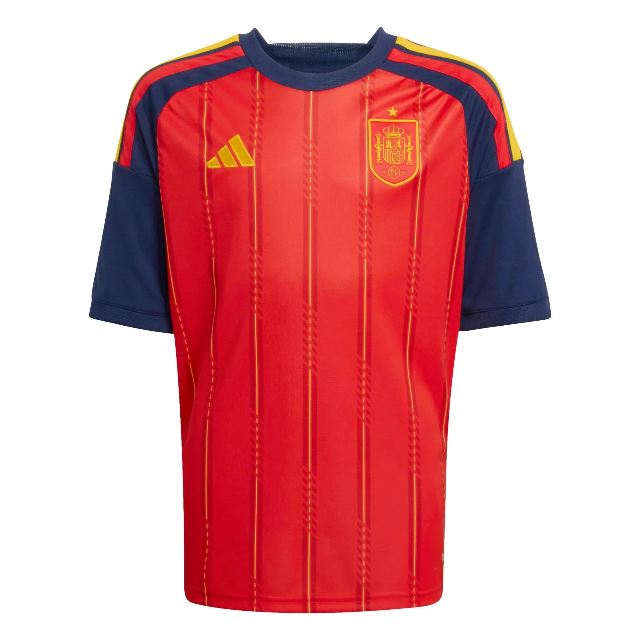 adidas 2026 Spain Youth Stadium Home Soccer Jersey 1
