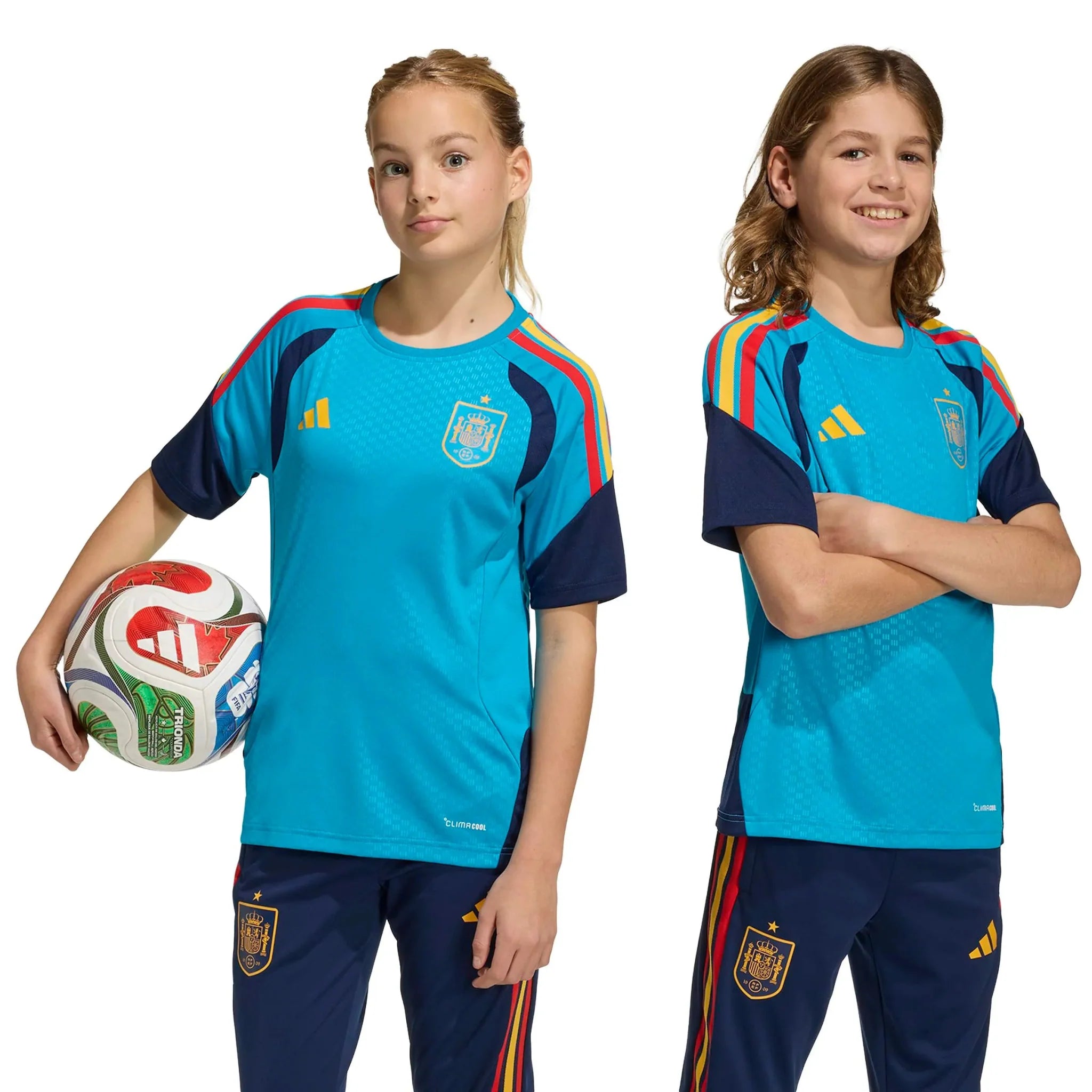 adidas 2026 Spain Youth Tiro Training Soccer Jersey 7