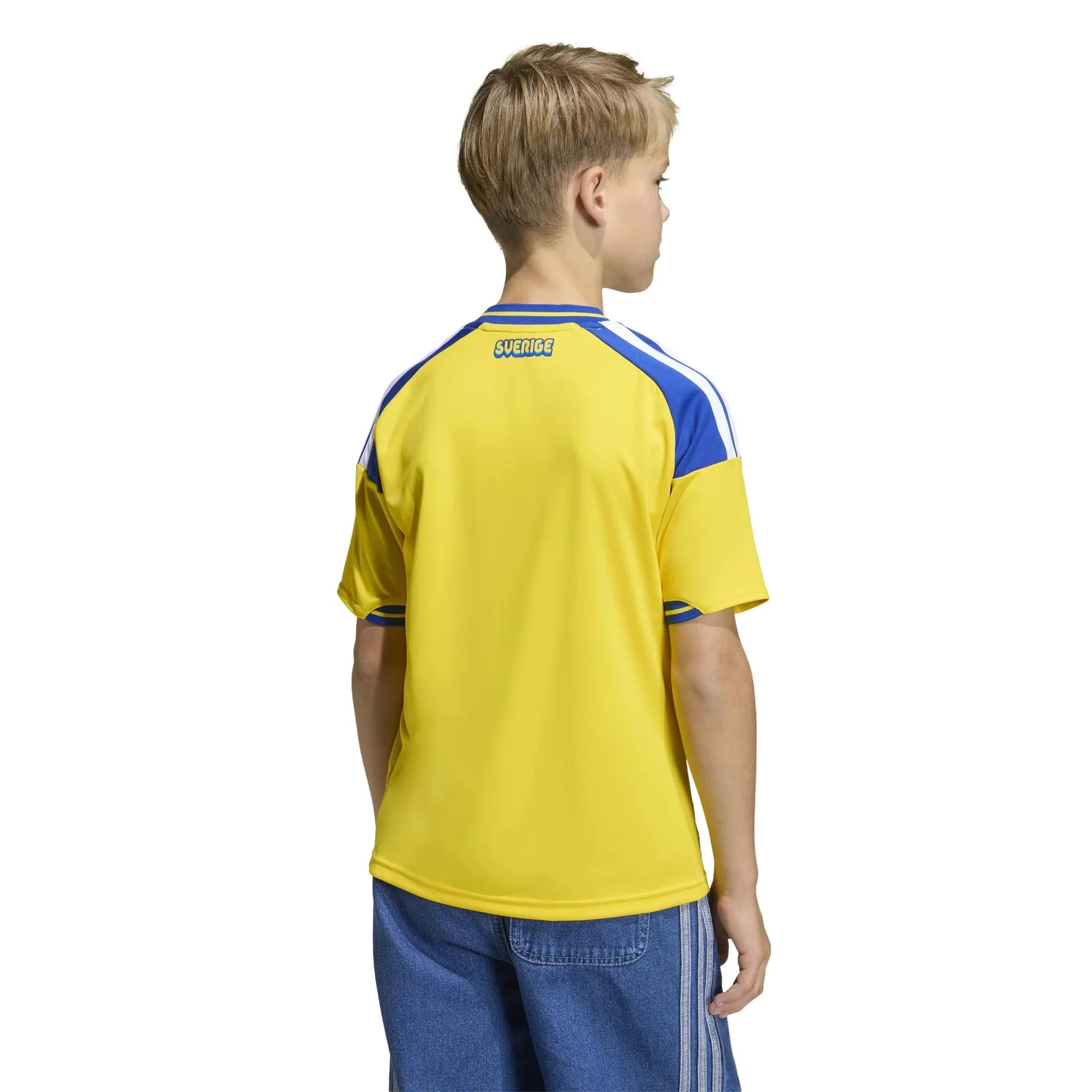 adidas 2026 Sweden Youth Stadium Home Soccer Jersey 6