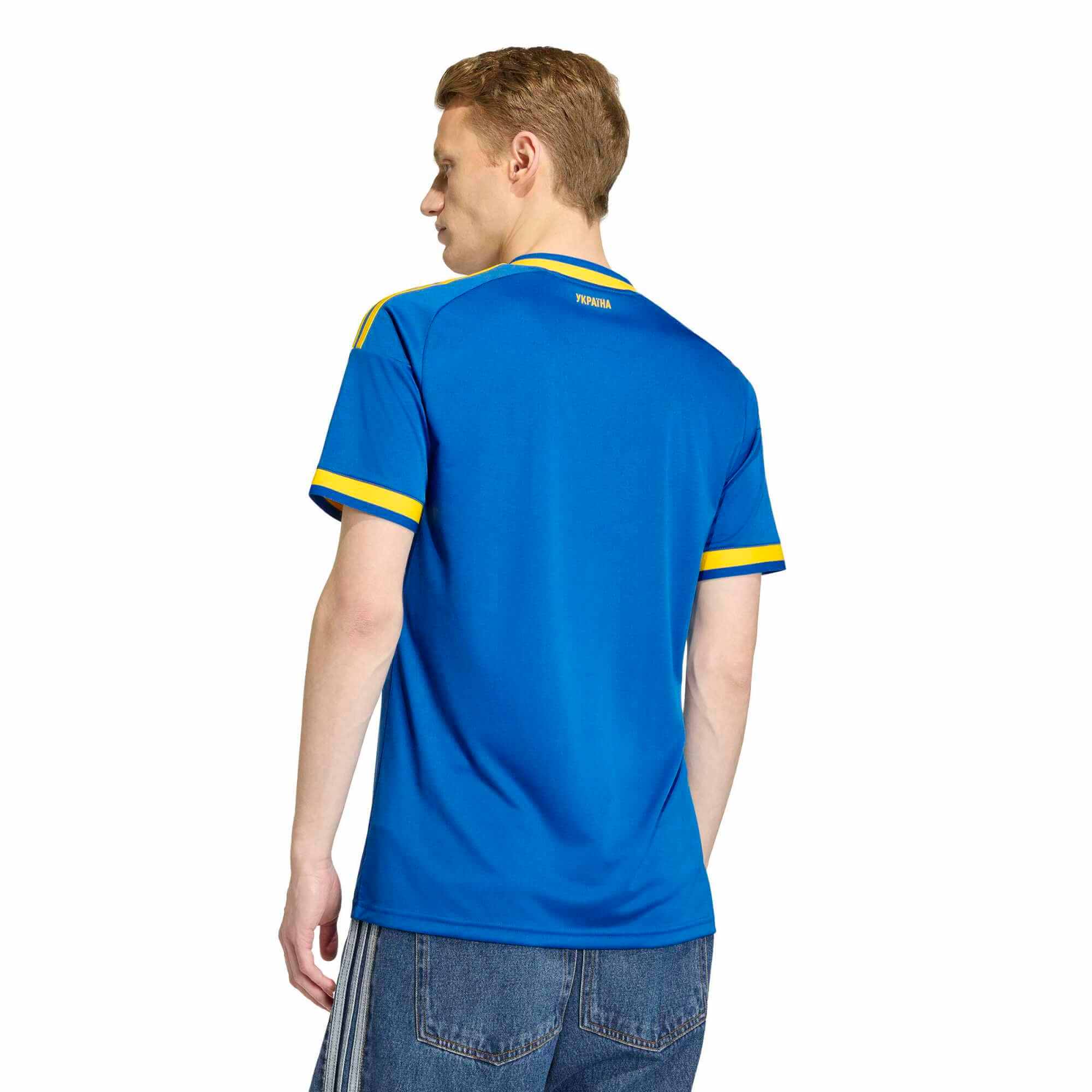 adidas 2026 Ukraine Men's Stadium Away Soccer Jersey 4