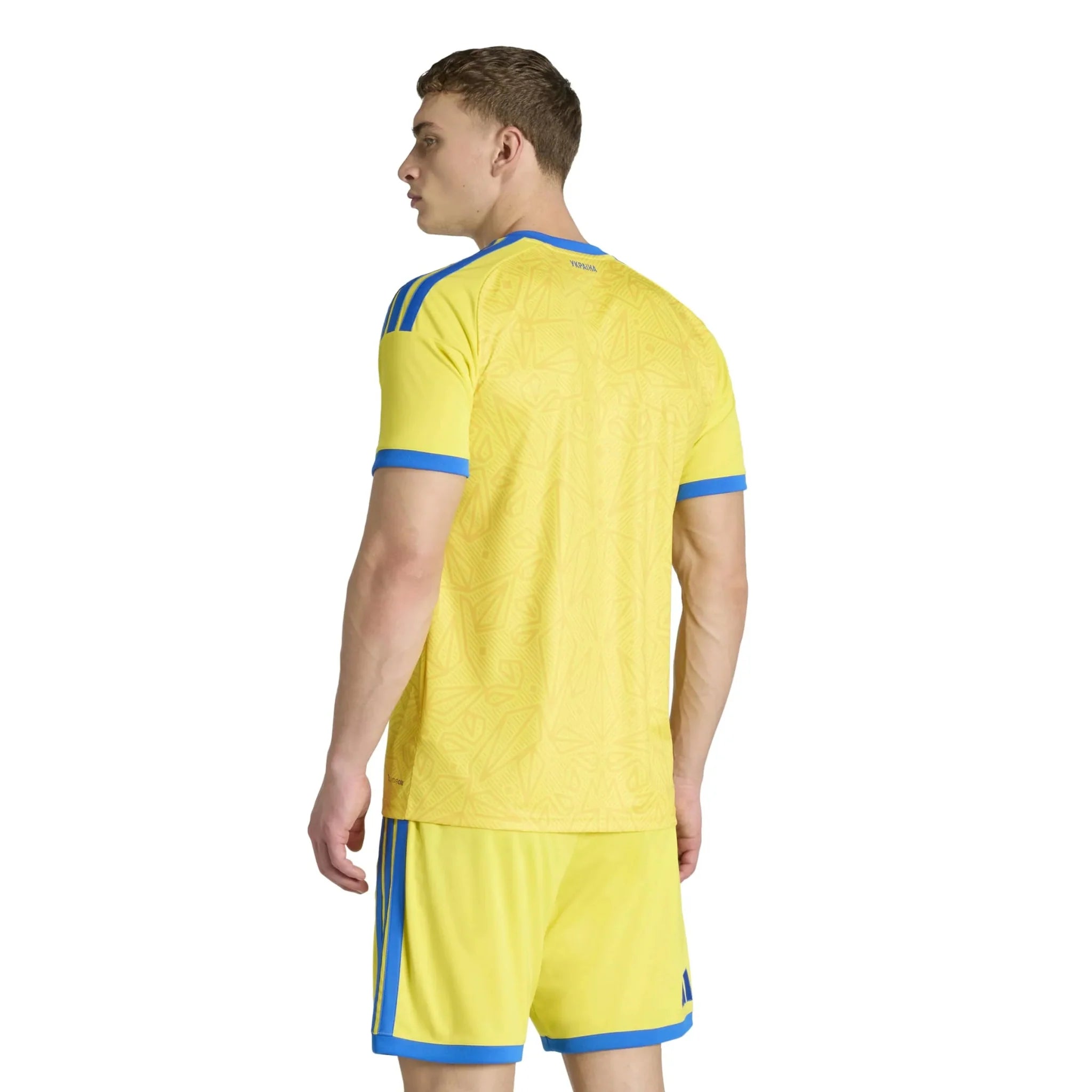adidas 2026 Ukraine Men's Stadium Home Soccer Jersey 4