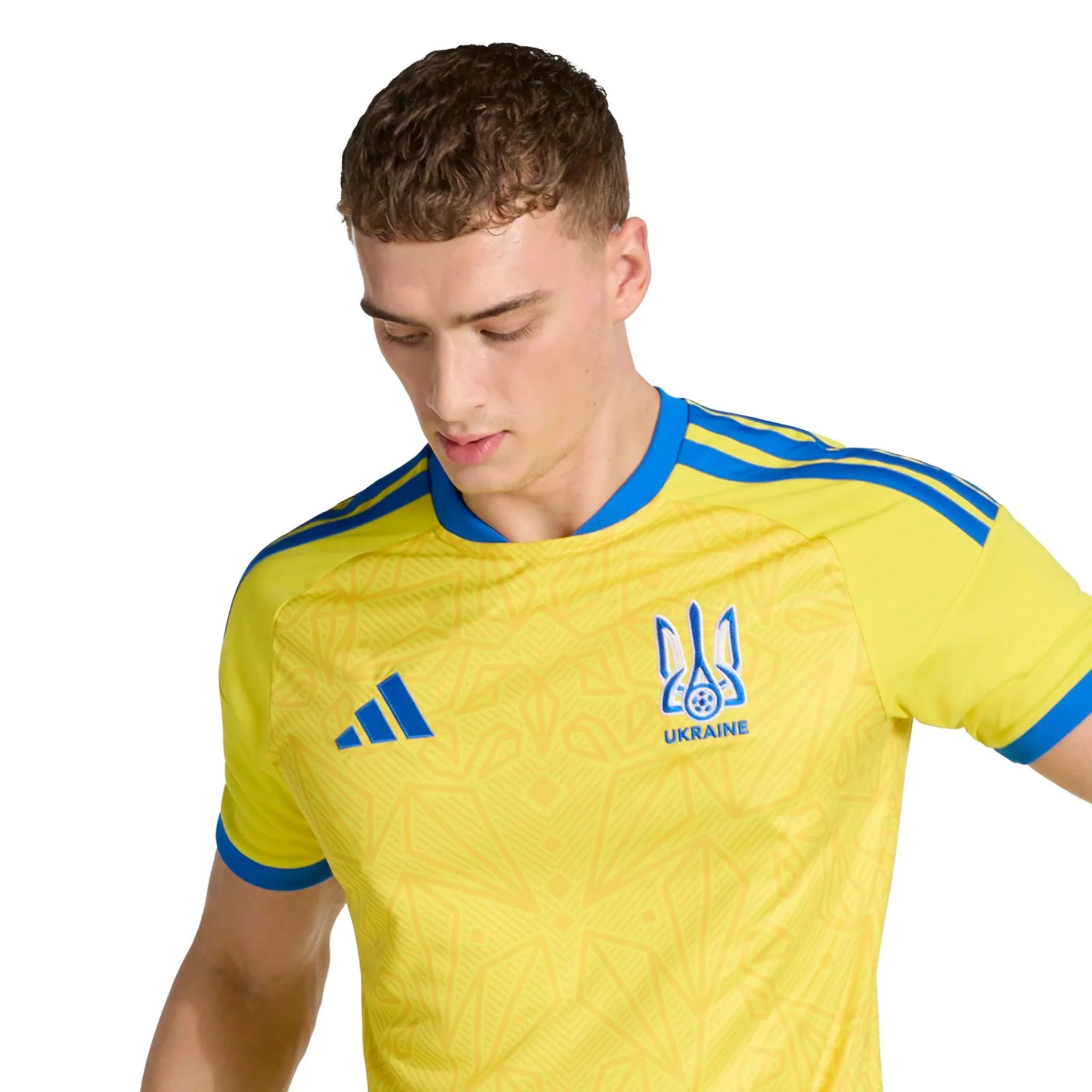 adidas 2026 Ukraine Men's Stadium Home Soccer Jersey 5