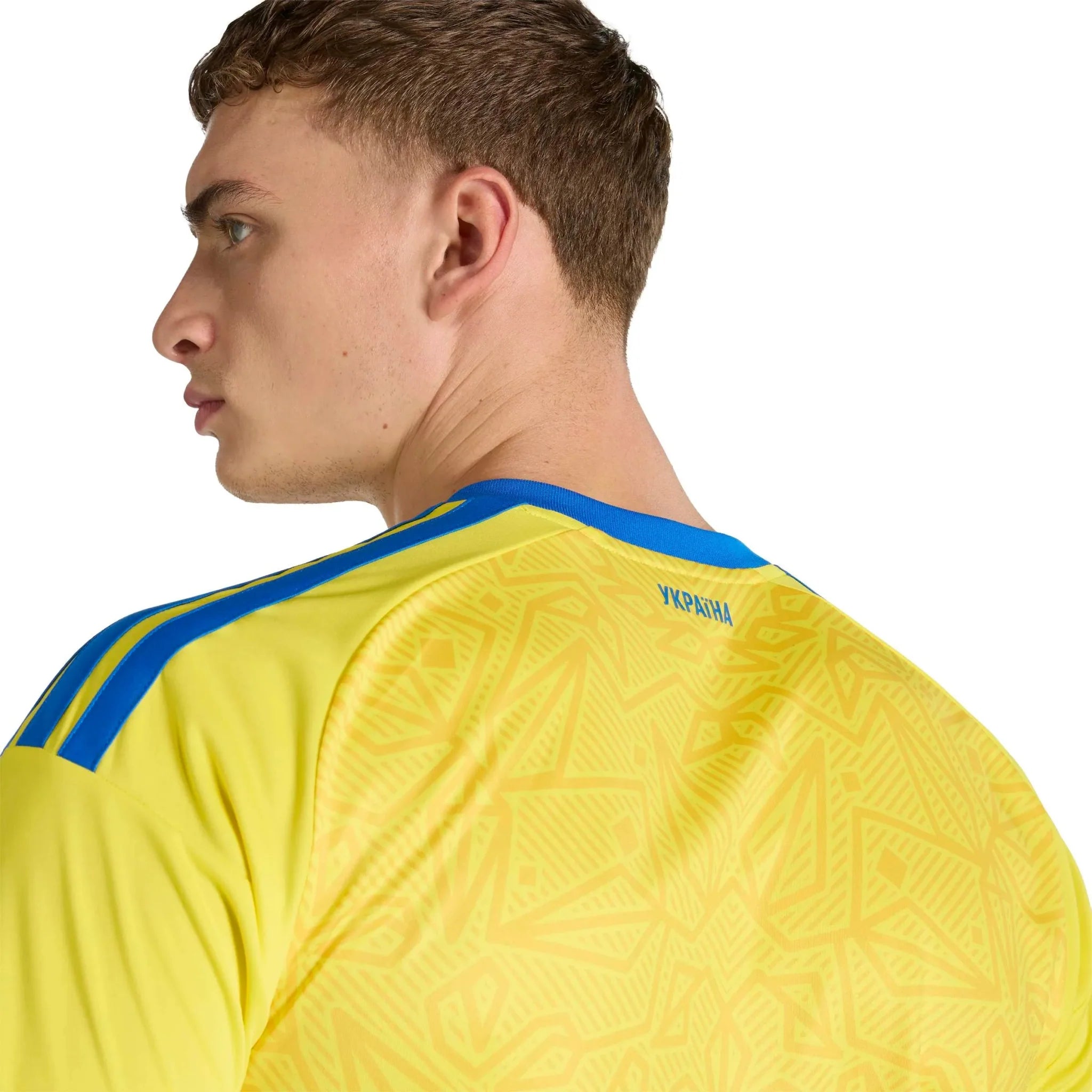 adidas 2026 Ukraine Men's Stadium Home Soccer Jersey 6