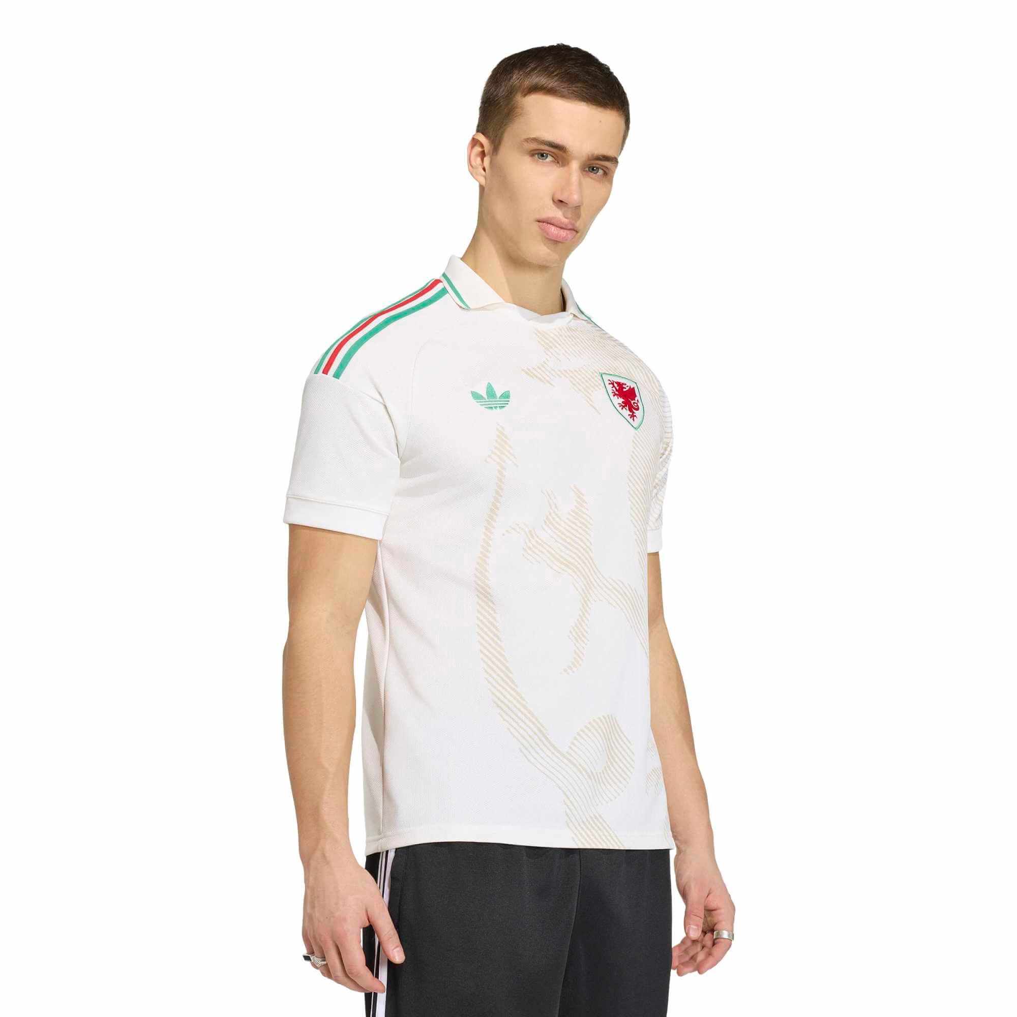 adidas 2026 Wales Men's Stadium Away Soccer Jersey 3