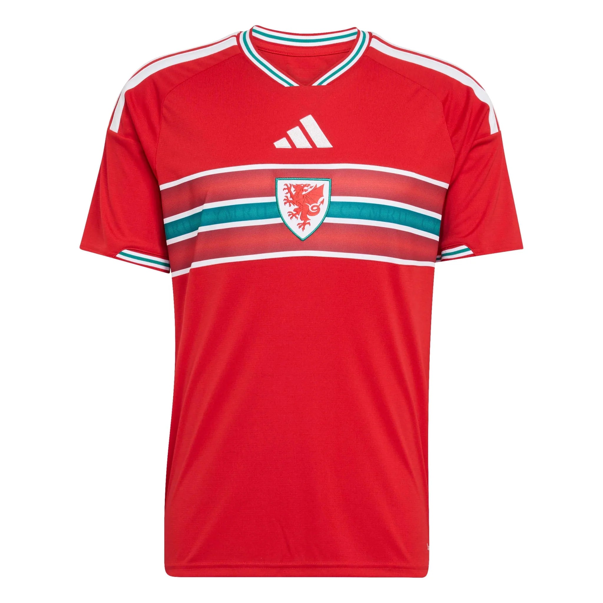 adidas 2026 Wales Men's Stadium Home Soccer Jersey 1