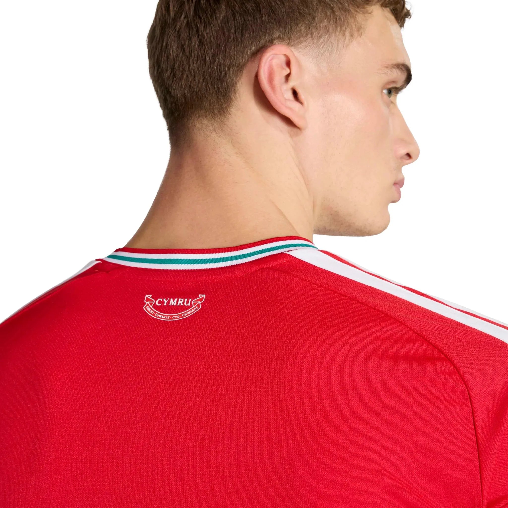 adidas 2026 Wales Men's Stadium Home Soccer Jersey 6