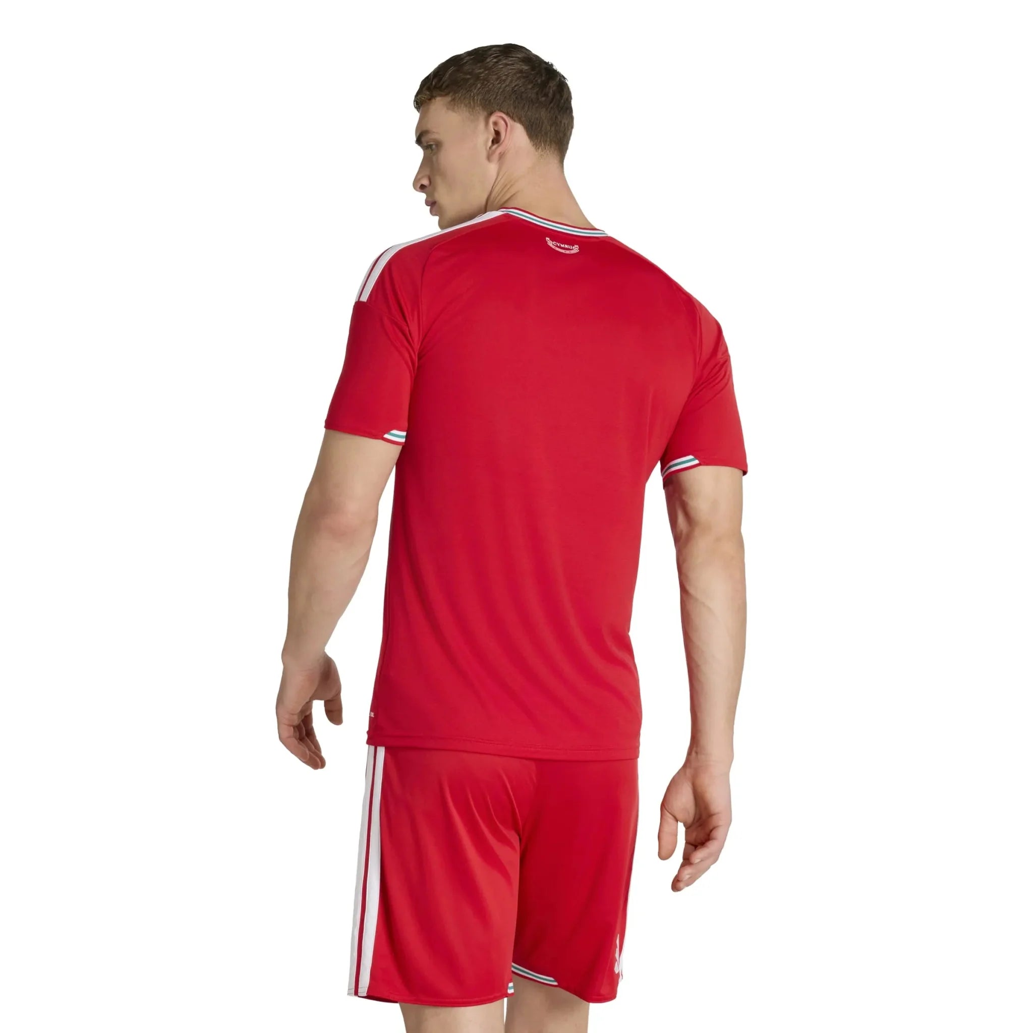 adidas 2026 Wales Men's Stadium Home Soccer Jersey 4