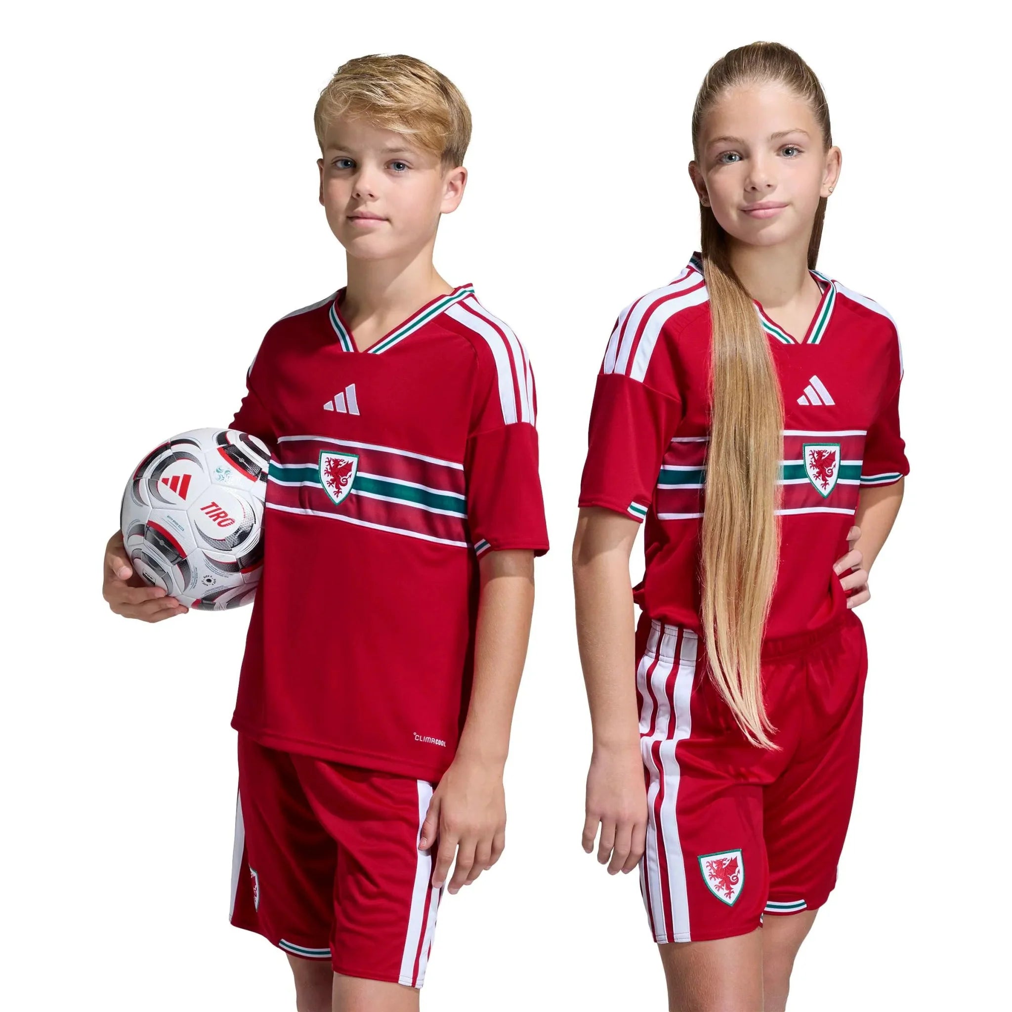adidas 2026 Wales Youth Stadium Home Soccer Jersey 7