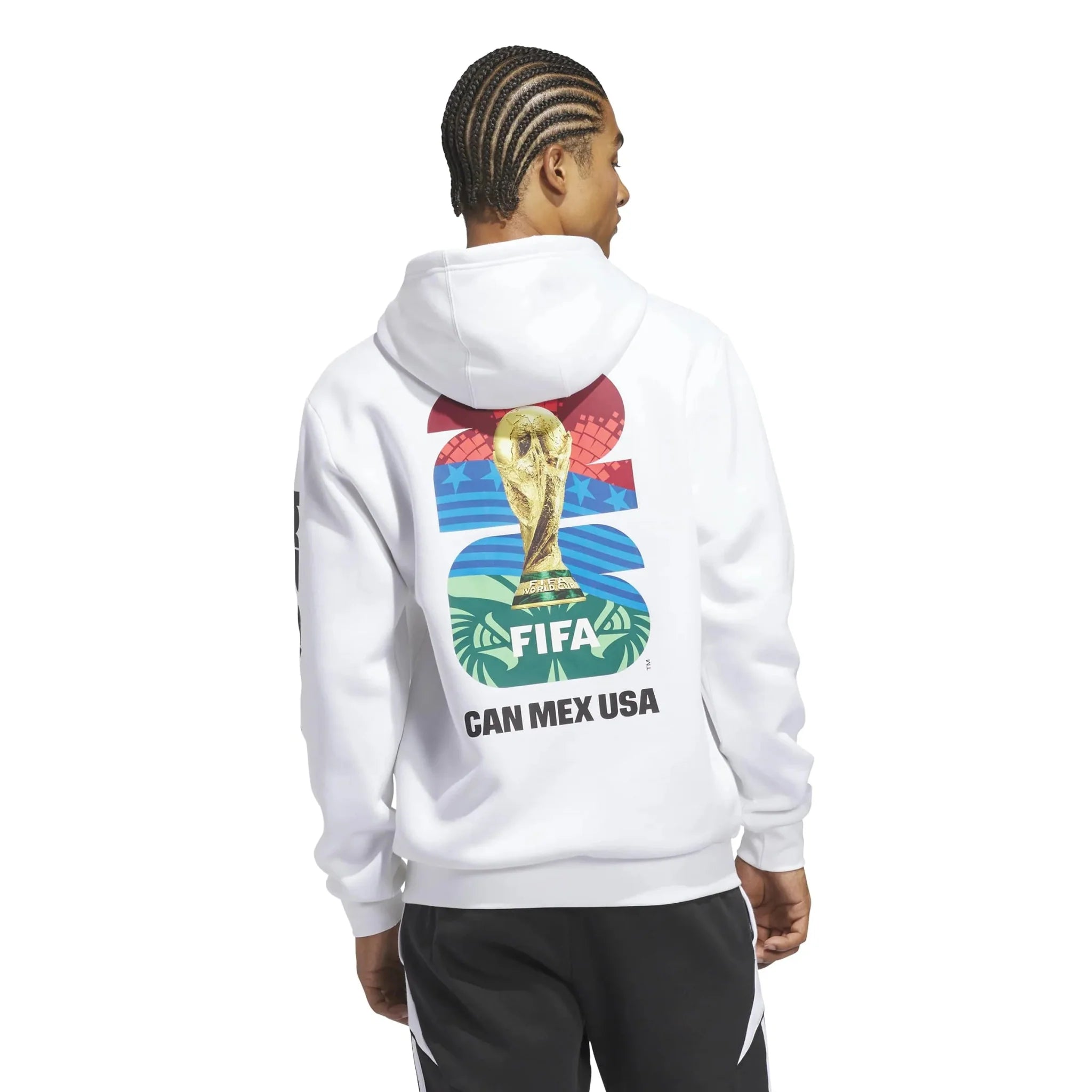 adidas 2026 World Cup Men's Match Ball Graphic Hoodie 4