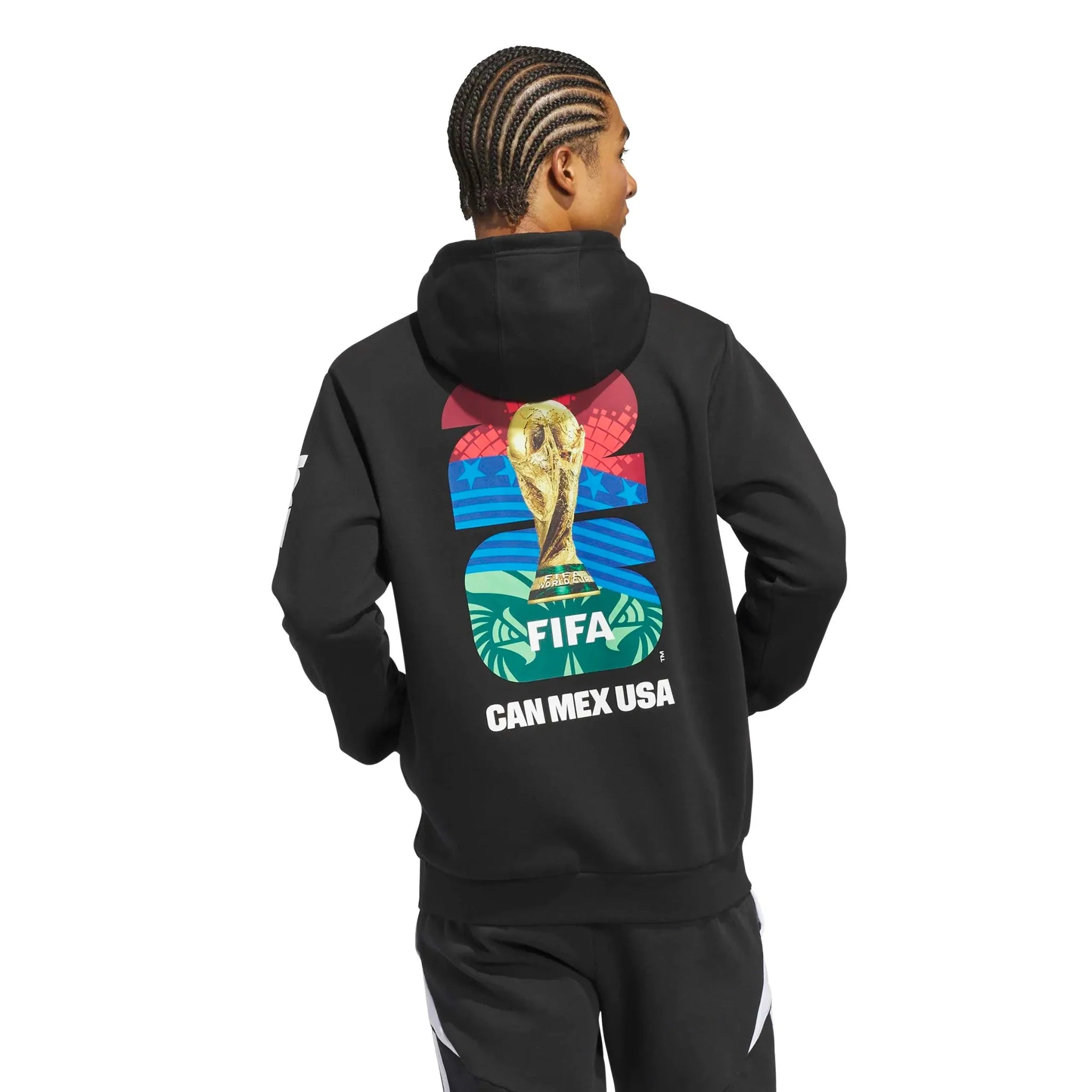 adidas 2026 World Cup Men's Match Ball Graphic Hoodie 4
