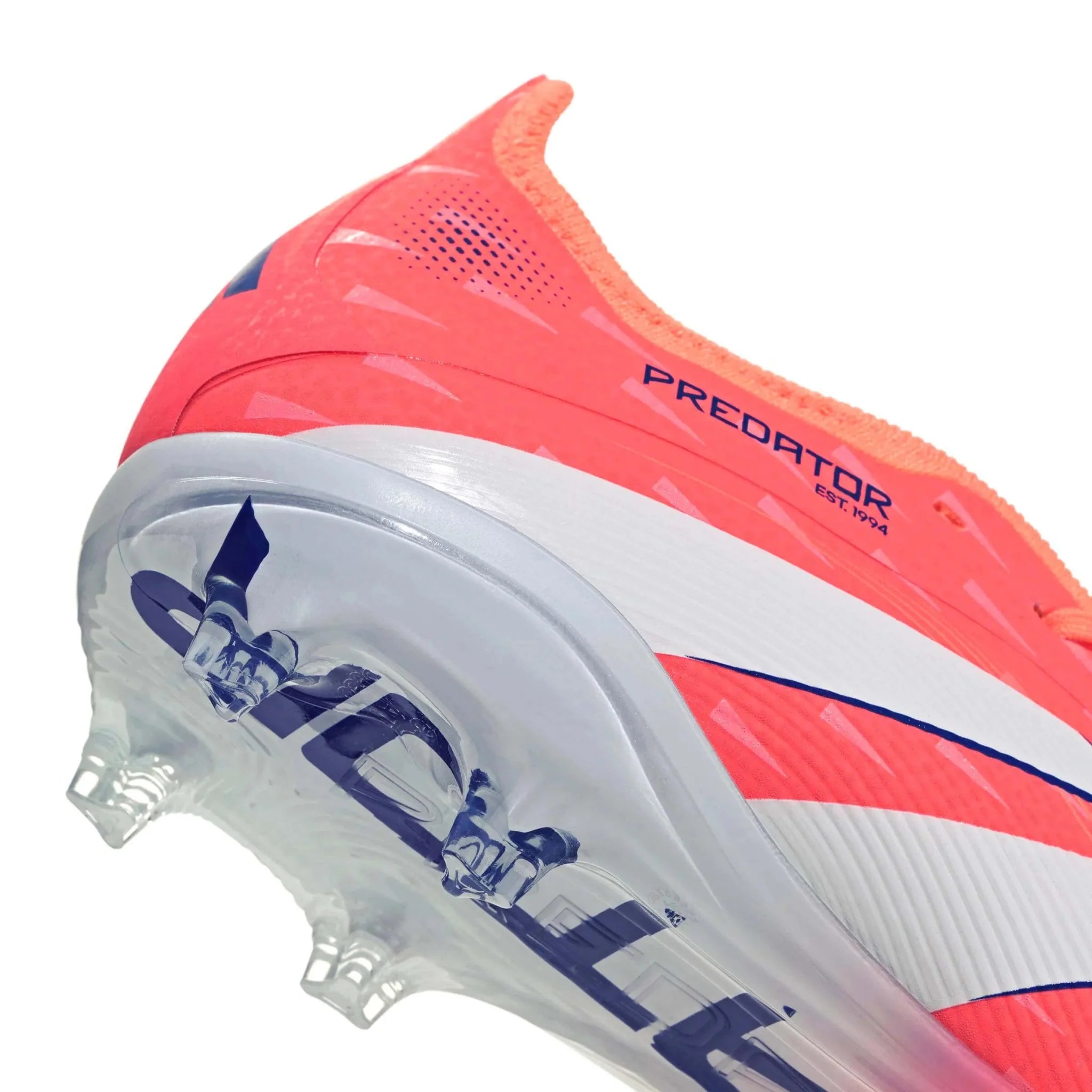 adidas Junior Predator Elite Fold-Over Tongue Firm Ground Soccer Cleats - Coral Blaze Pack (FA25) 8