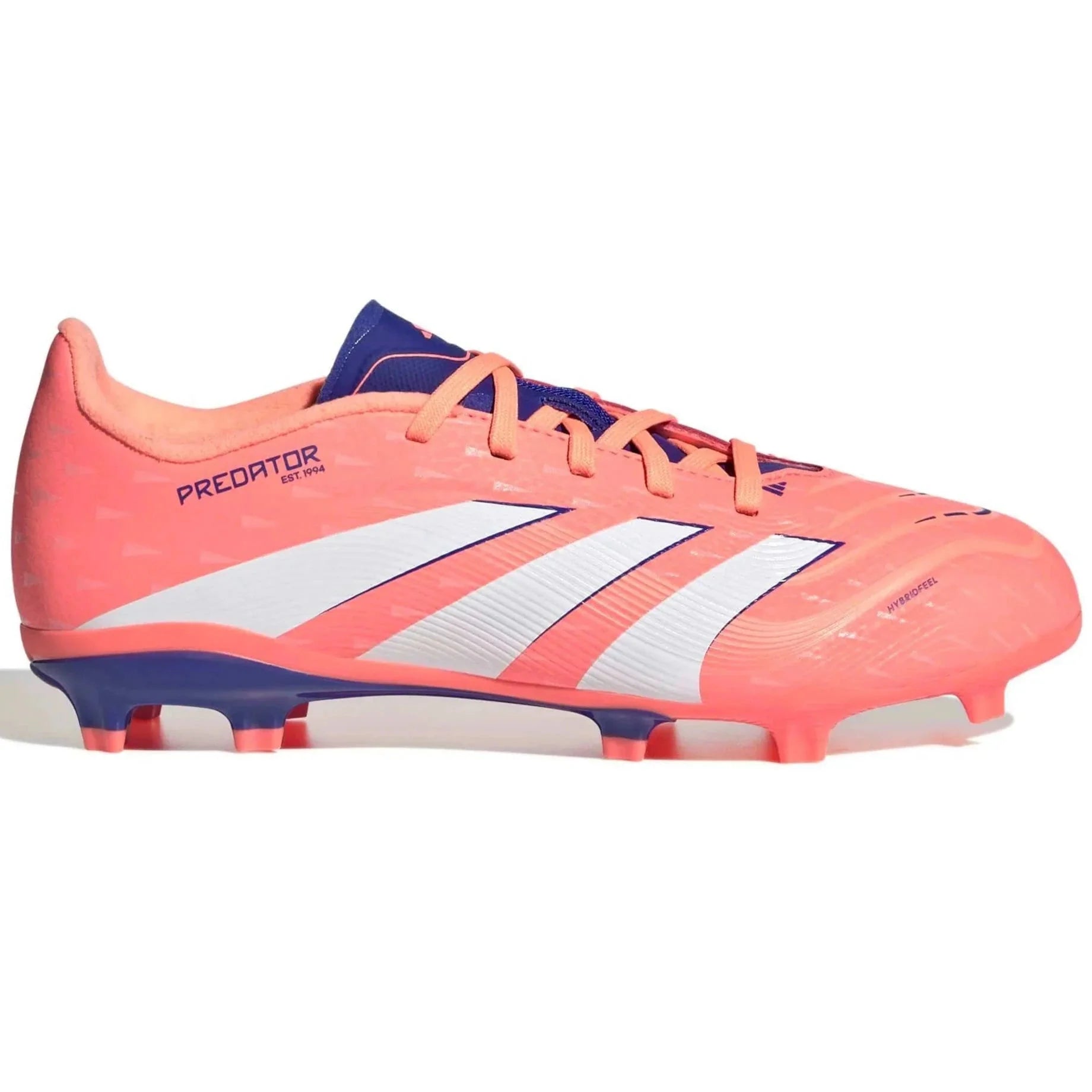 adidas Junior Predator League Firm/Multi Ground Soccer Cleats - Coral Blaze Pack (FA25) 1