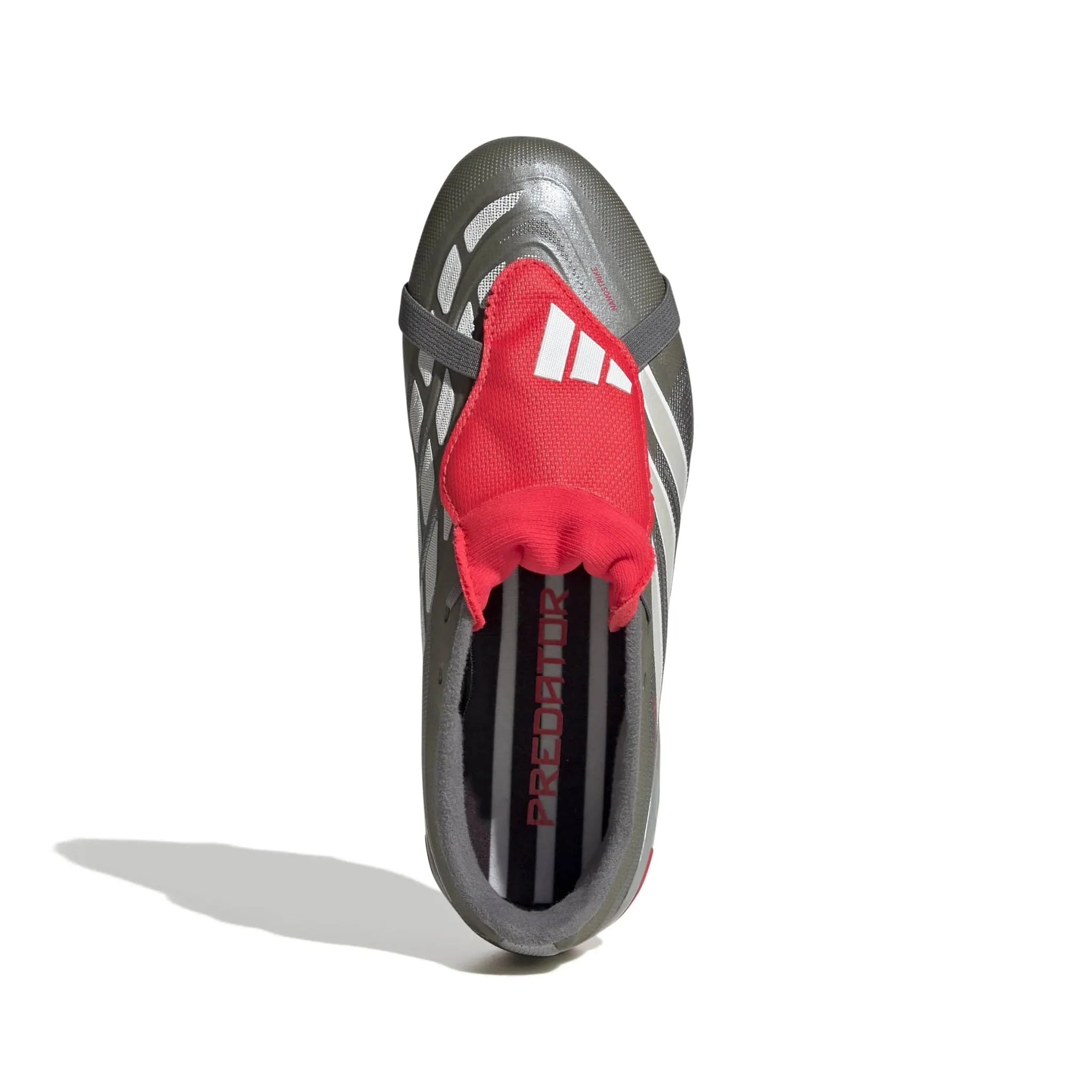 adidas Junior Predator League Fold-Over Tongue Firm Ground Soccer Cleats - Finishers Steel Pack (SP26) 5