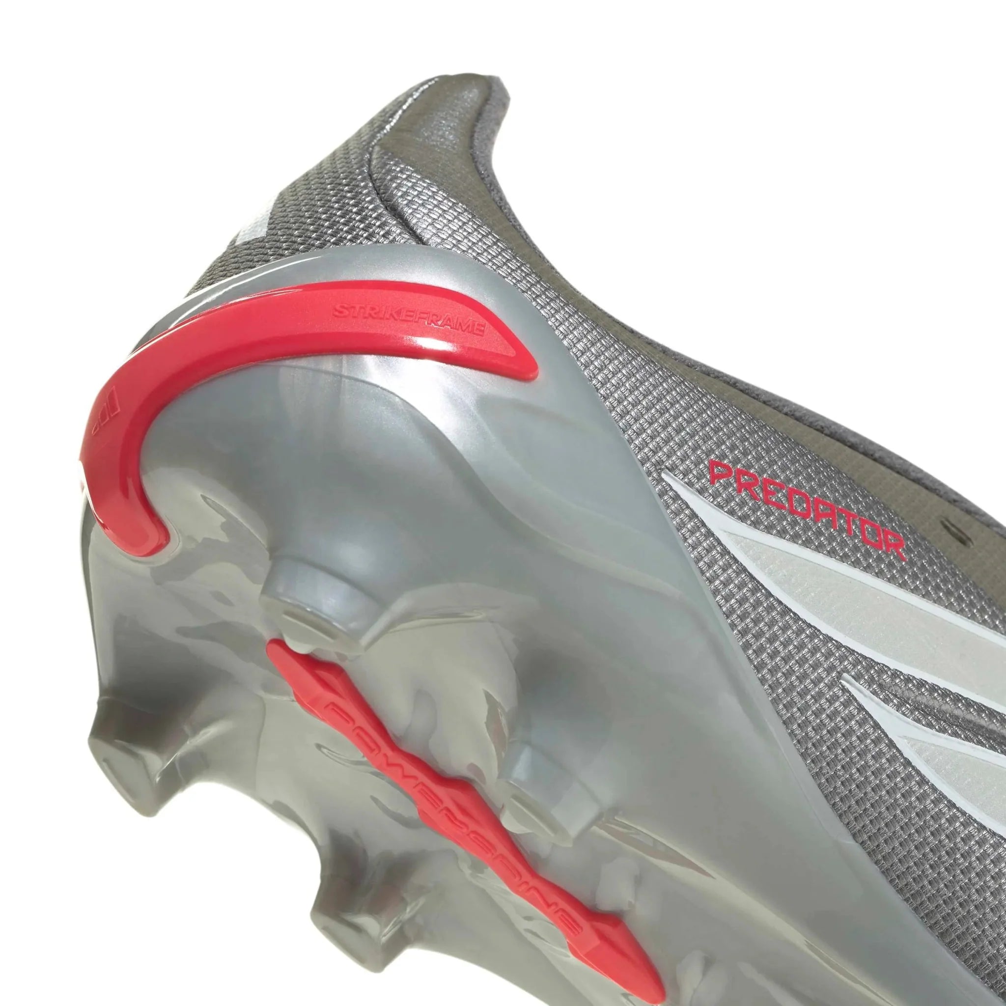 adidas Junior Predator League Fold-Over Tongue Firm Ground Soccer Cleats - Finishers Steel Pack (SP26) 8