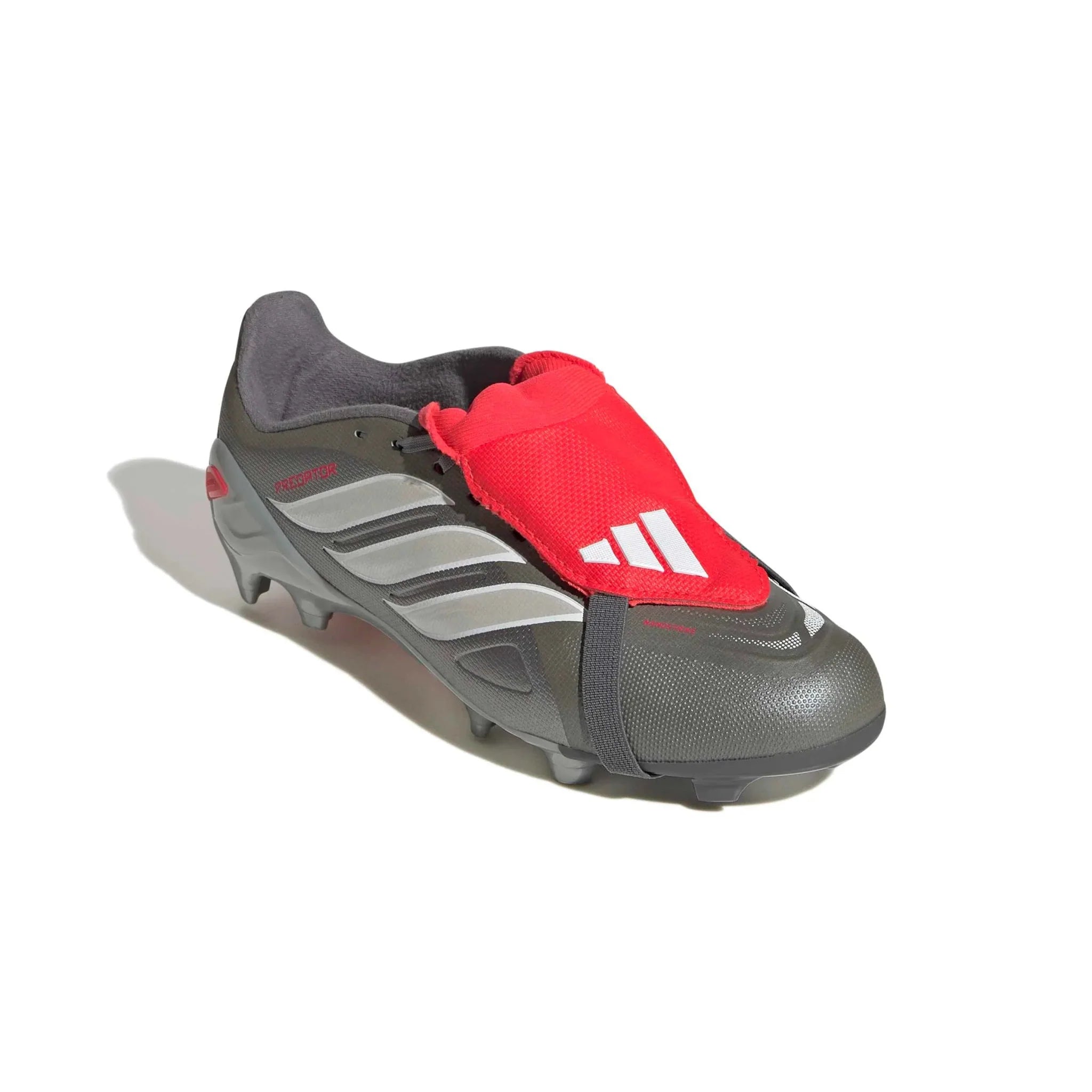 adidas Junior Predator League Fold-Over Tongue Firm Ground Soccer Cleats - Finishers Steel Pack (SP26) 3