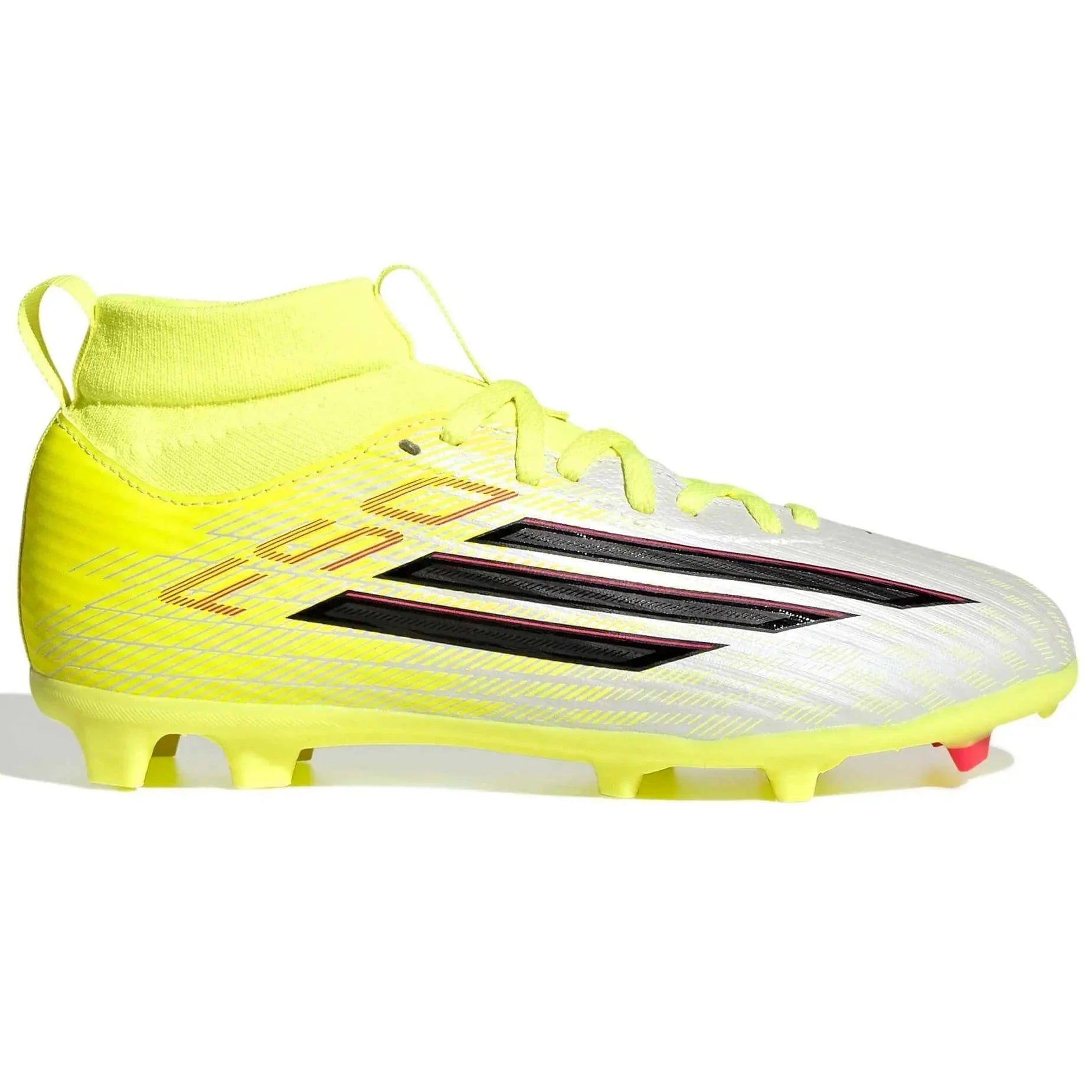 adidas Junior F50 League Mid Cut Firm/Multi Ground Soccer Cleats - Born For Goals Pack (SP26) 1