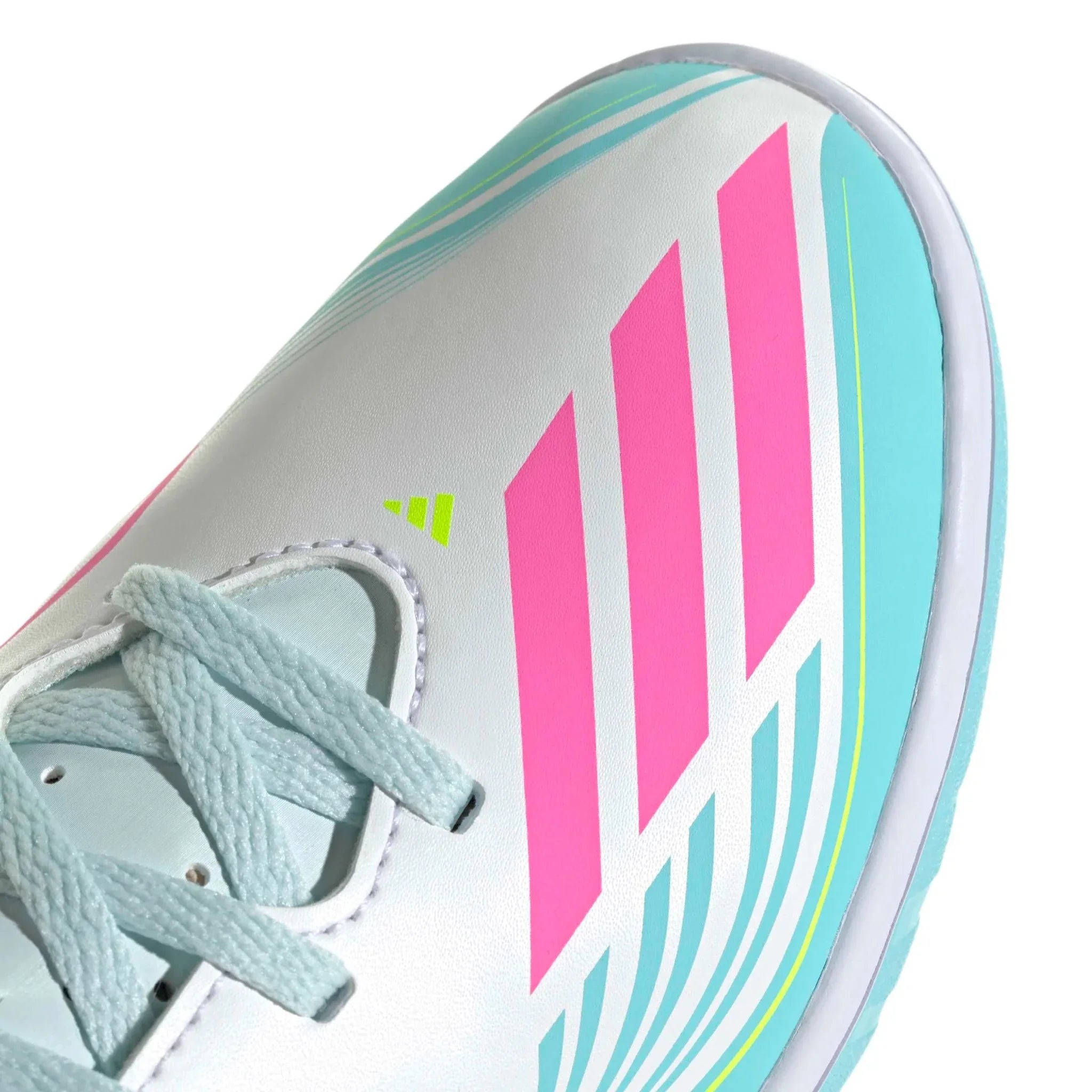 adidas Junior F50 Messi Club Indoor Soccer Shoes - Messi Aurora Radiante Pack (SP26) 7