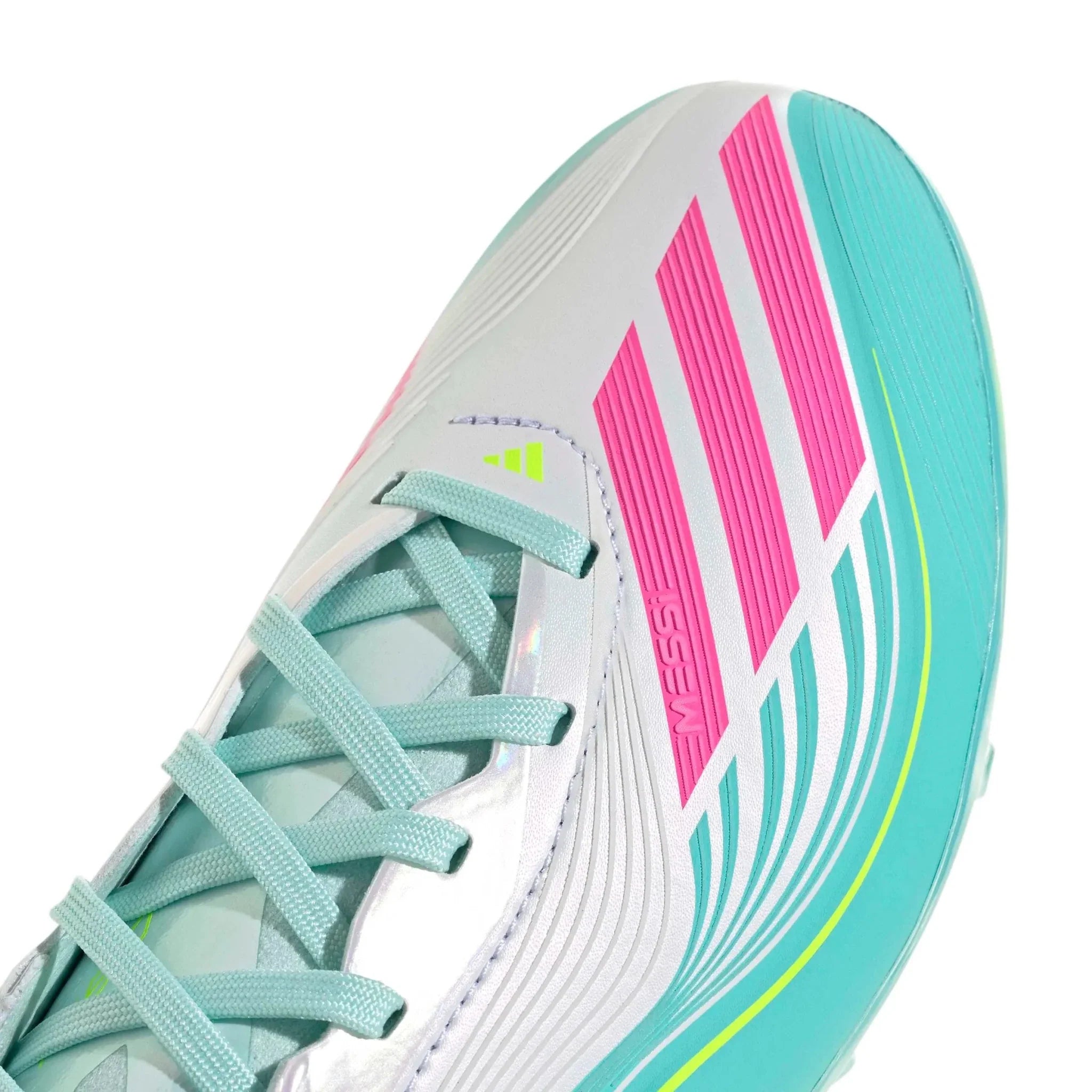 adidas Junior F50 Messi Elite Firm Ground Soccer Cleats - Messi Aurora Radiante Pack (SP26) 7