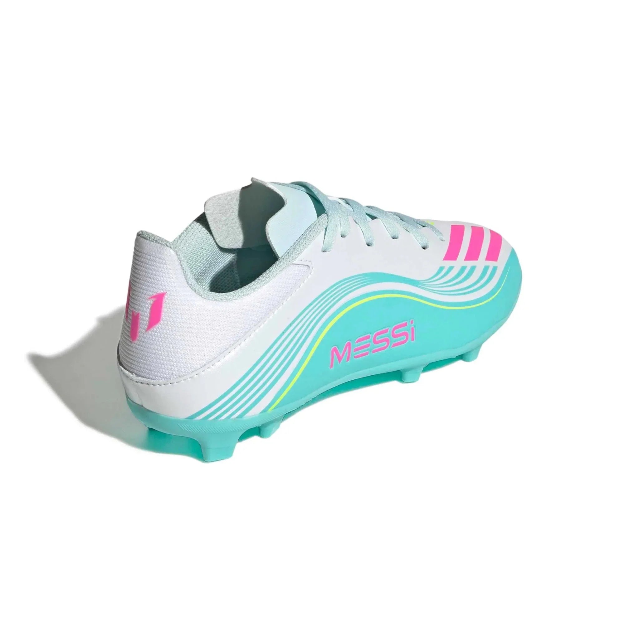 adidas Junior F50 Messi League Firm/Multi Ground Soccer Cleats - Messi Aurora Radiante Pack (SP26) 4