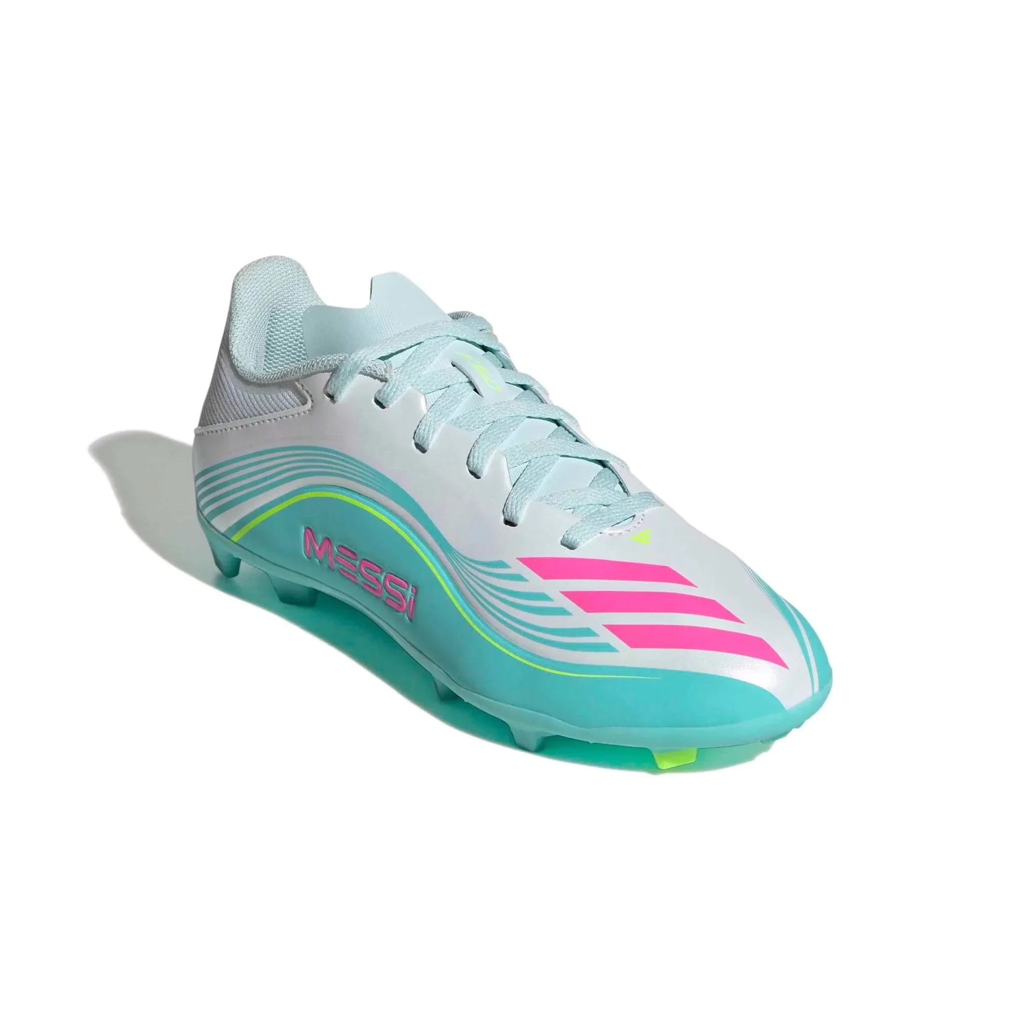 adidas Junior F50 Messi League Firm/Multi Ground Soccer Cleats - Messi Aurora Radiante Pack (SP26) 3