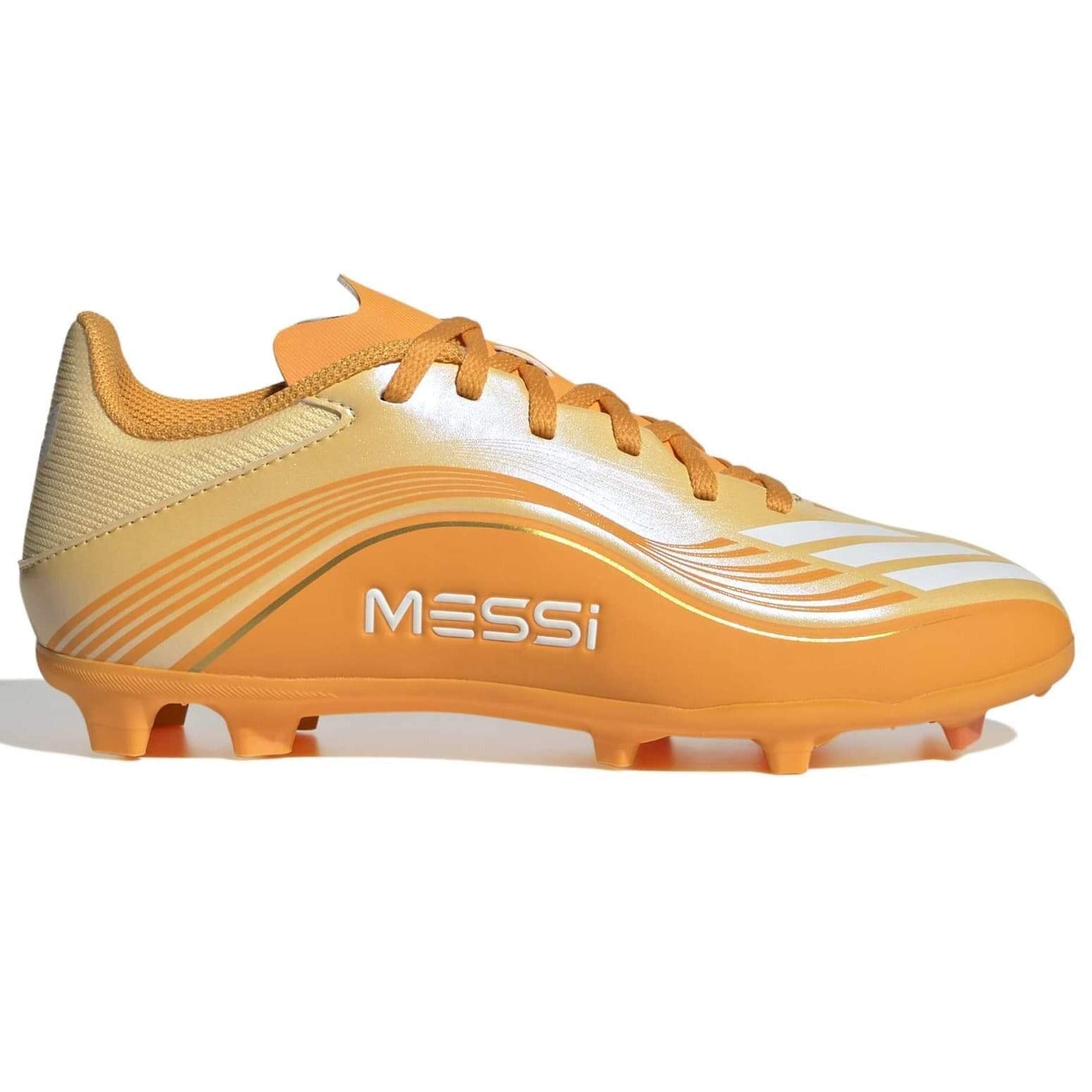 adidas Junior F50 Messi League Firm/Multi Ground Soccer Cleats - Messi Hora Dorada Pack (SP26) 1