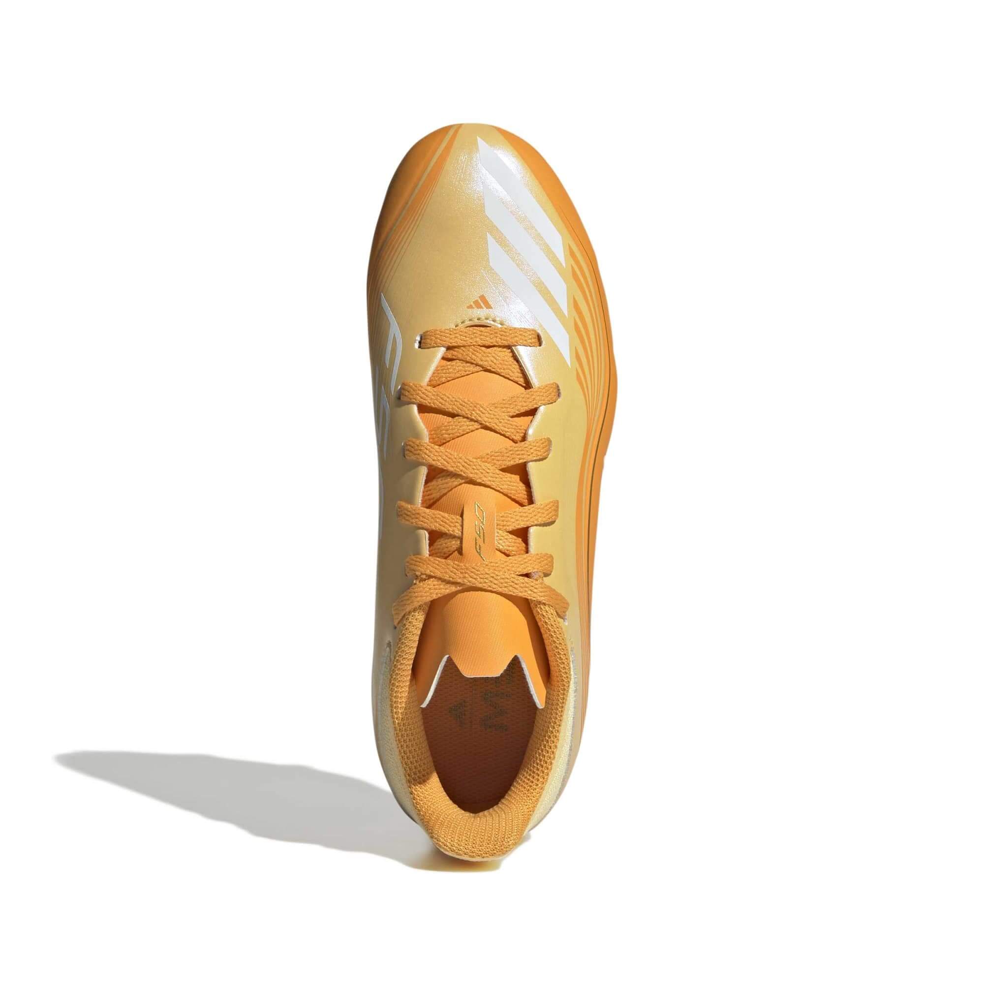 adidas Junior F50 Messi League Firm/Multi Ground Soccer Cleats - Messi Hora Dorada Pack (SP26) 5