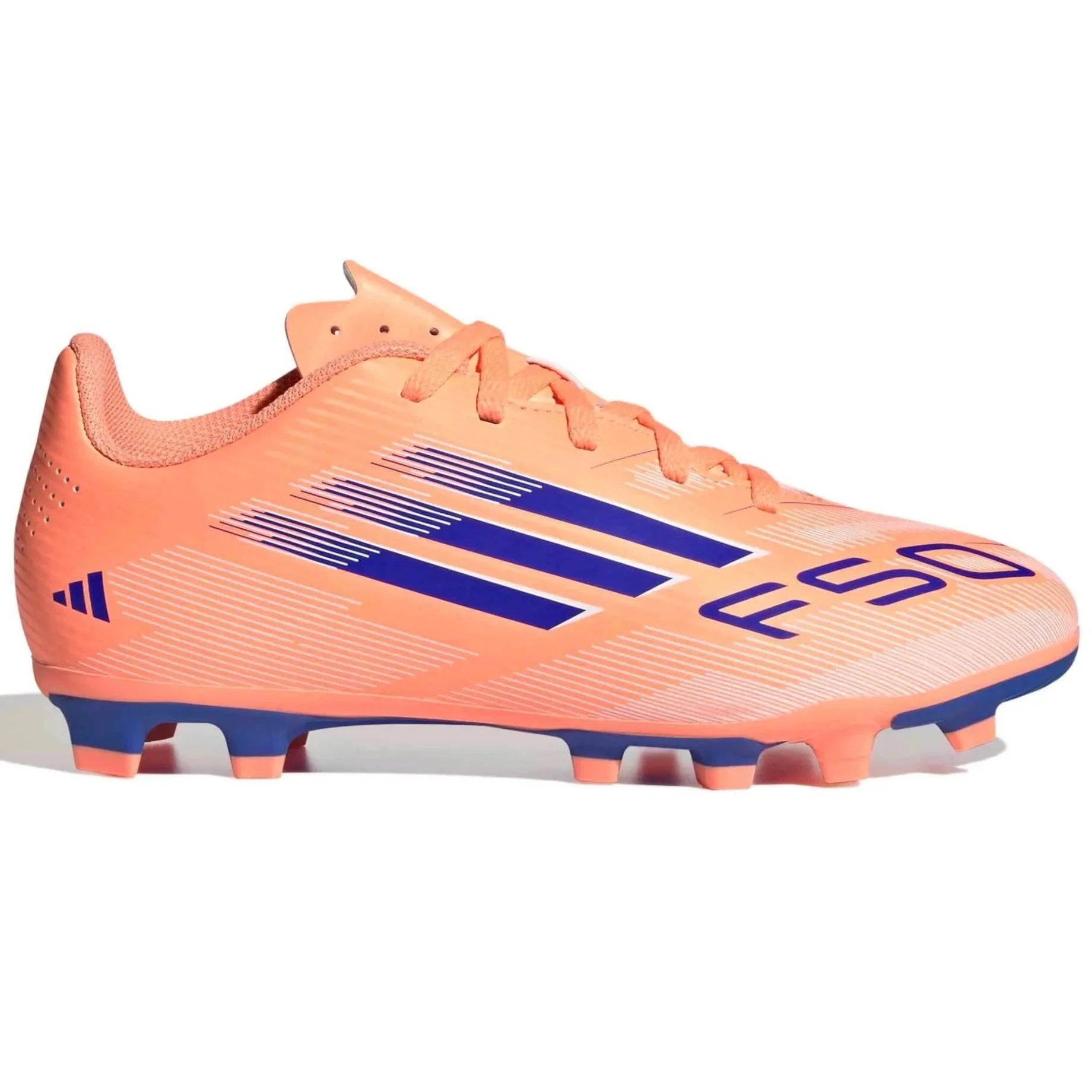 adidas Kids F50 Club Firm/Multi Ground Soccer Cleats - Coral Blaze Pack (FA25) 1