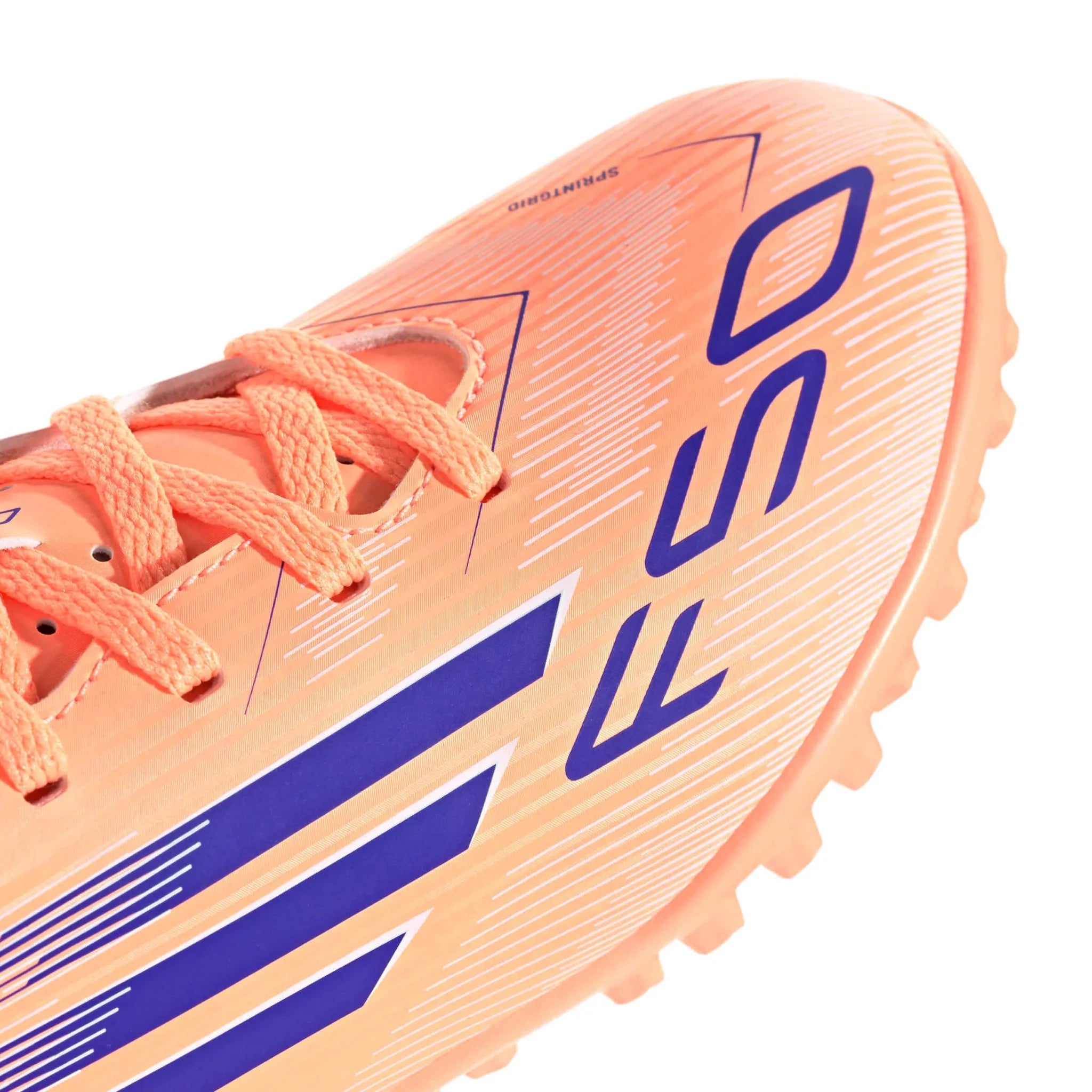 adidas Kids F50 Club Turf Soccer Shoes - Coral Blaze Pack (FA25) 7