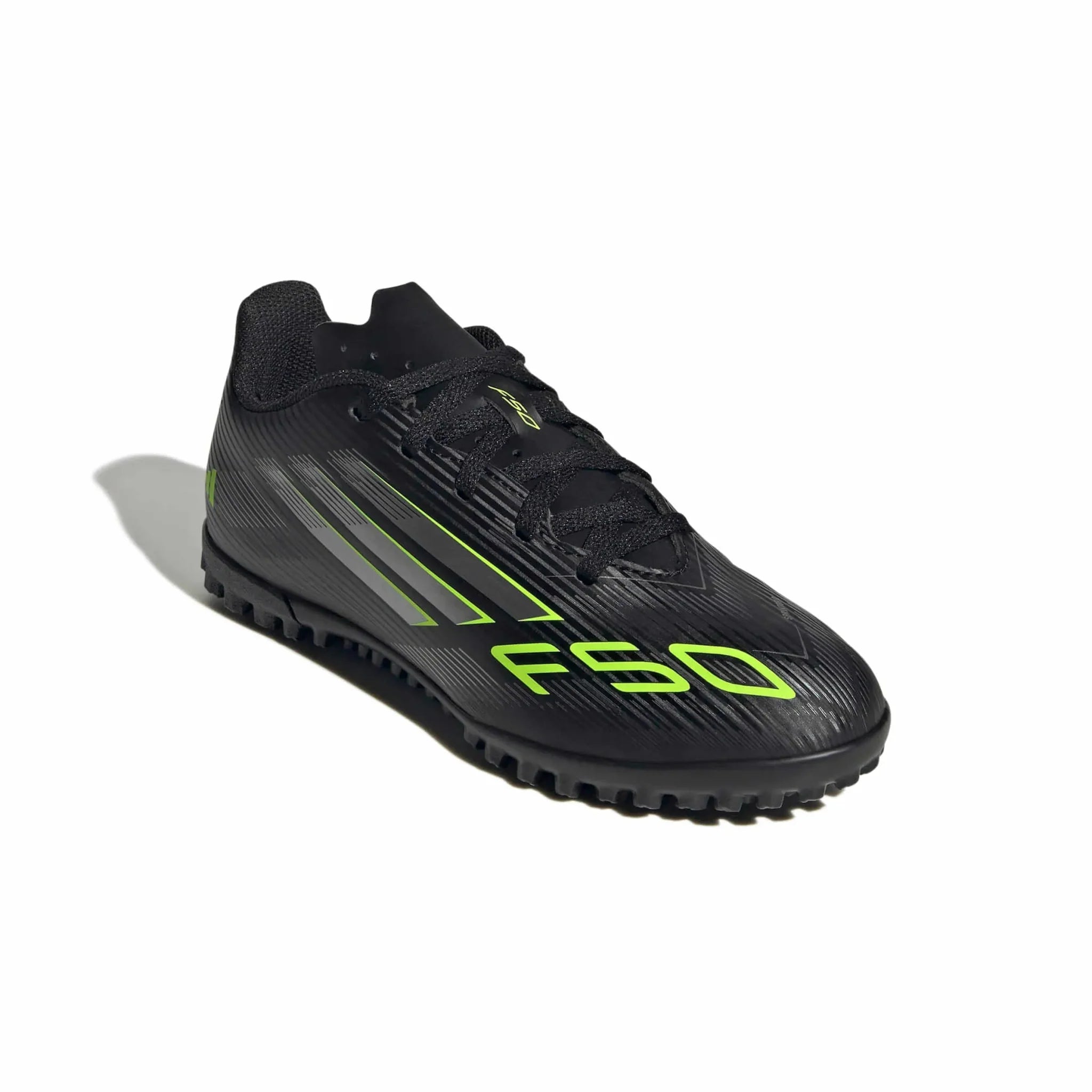 adidas Kid's F50 Club Turf Soccer Shoes - Electric Stealth Pack (FA25) 3