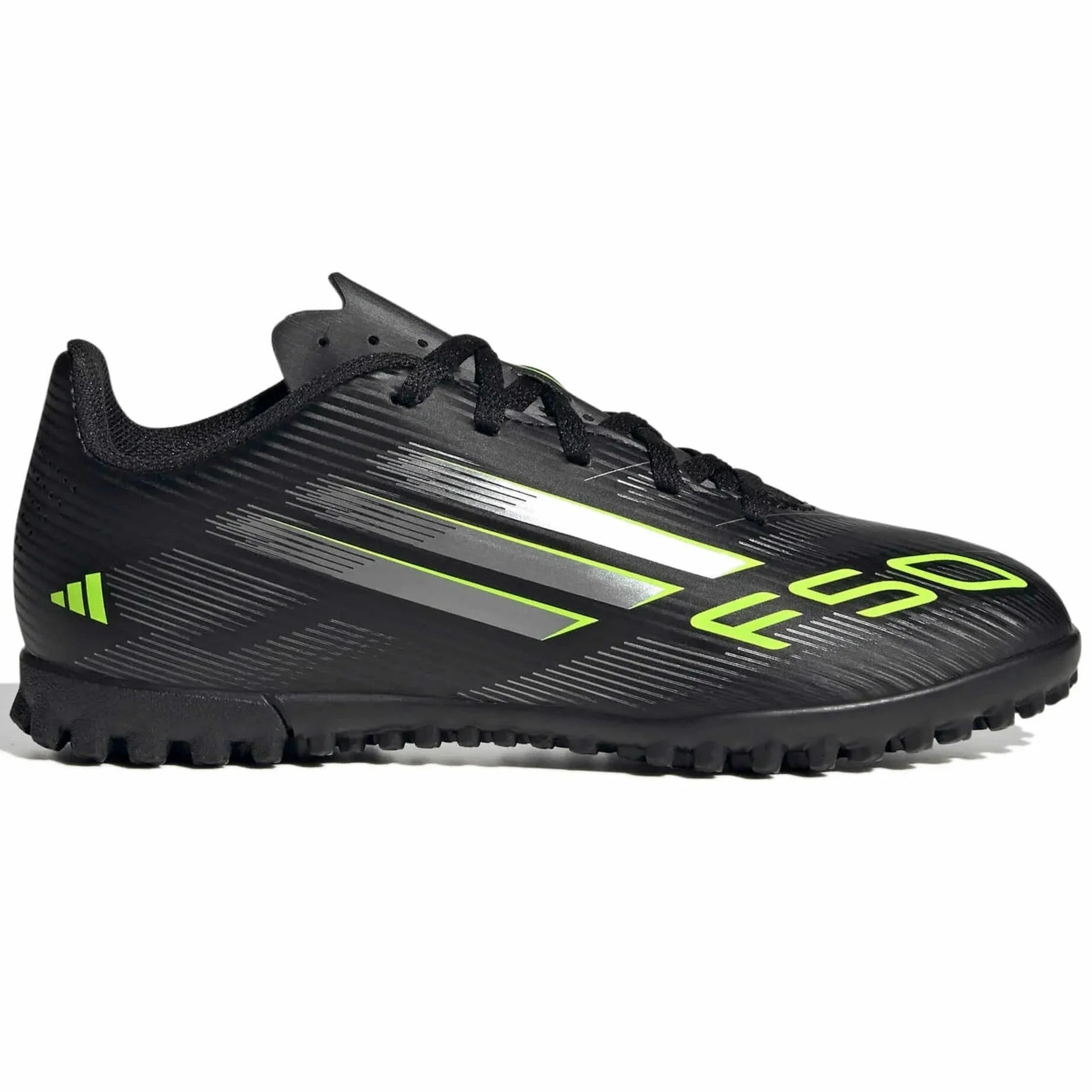 adidas Kid's F50 Club Turf Soccer Shoes - Electric Stealth Pack (FA25) 1