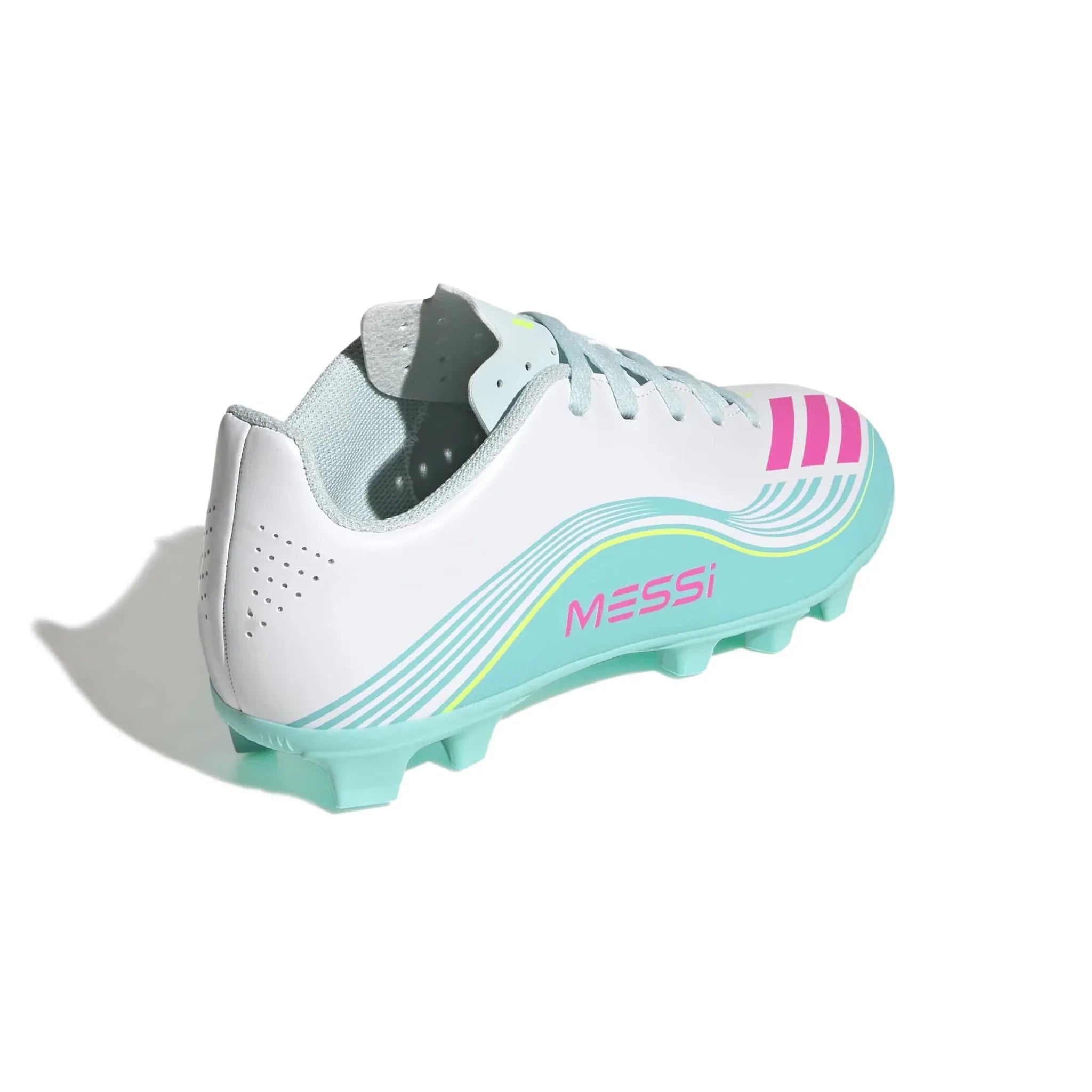 adidas Kids F50 Messi Club Firm/Multi Ground Soccer Cleats - Messi Aurora Radiante Pack (SP26) 4
